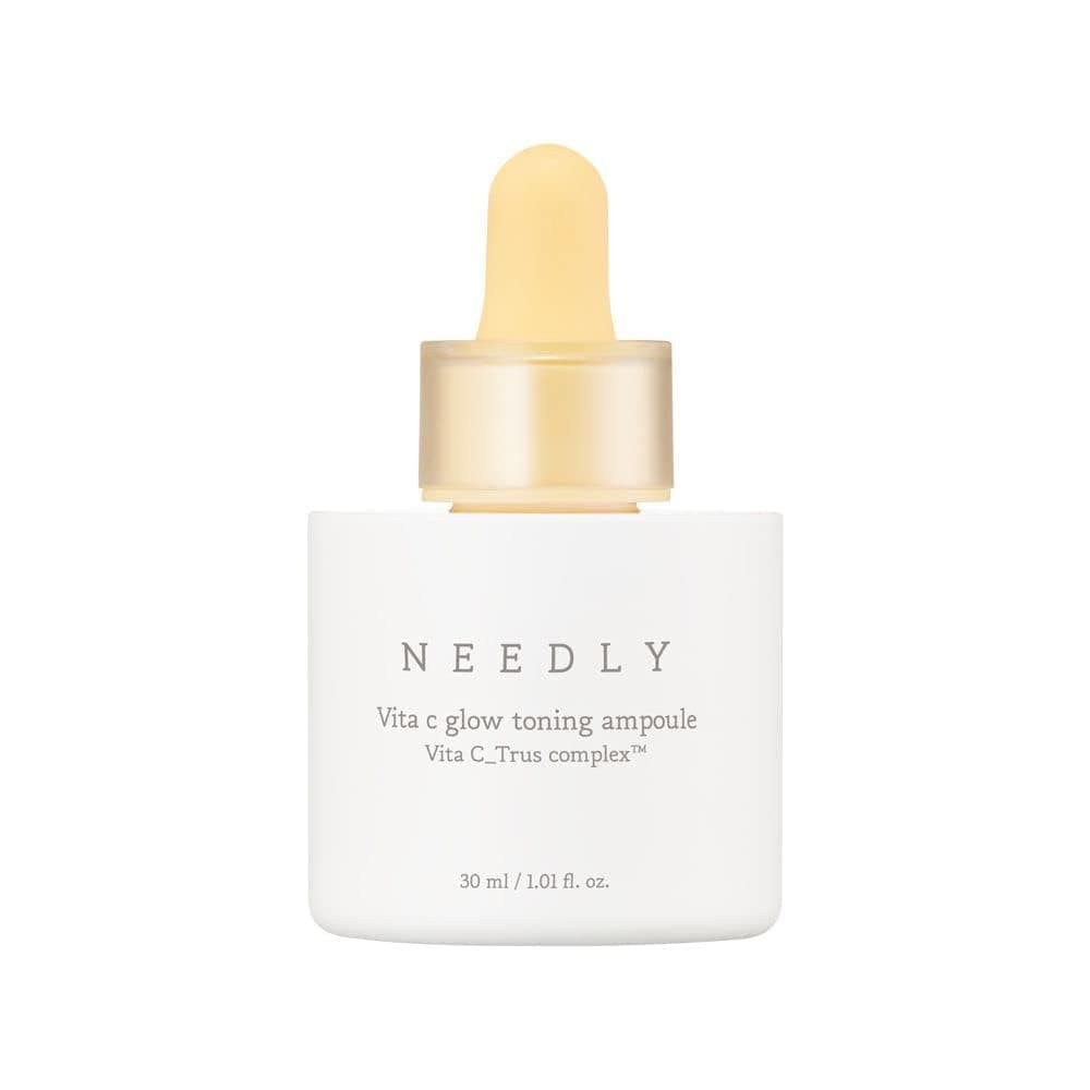 NEEDLY | Vita C Glow Toning Ampoule | Lightweight Brightening Ampoule with Vita C Complex | For Tone Improvement and Moisturizing