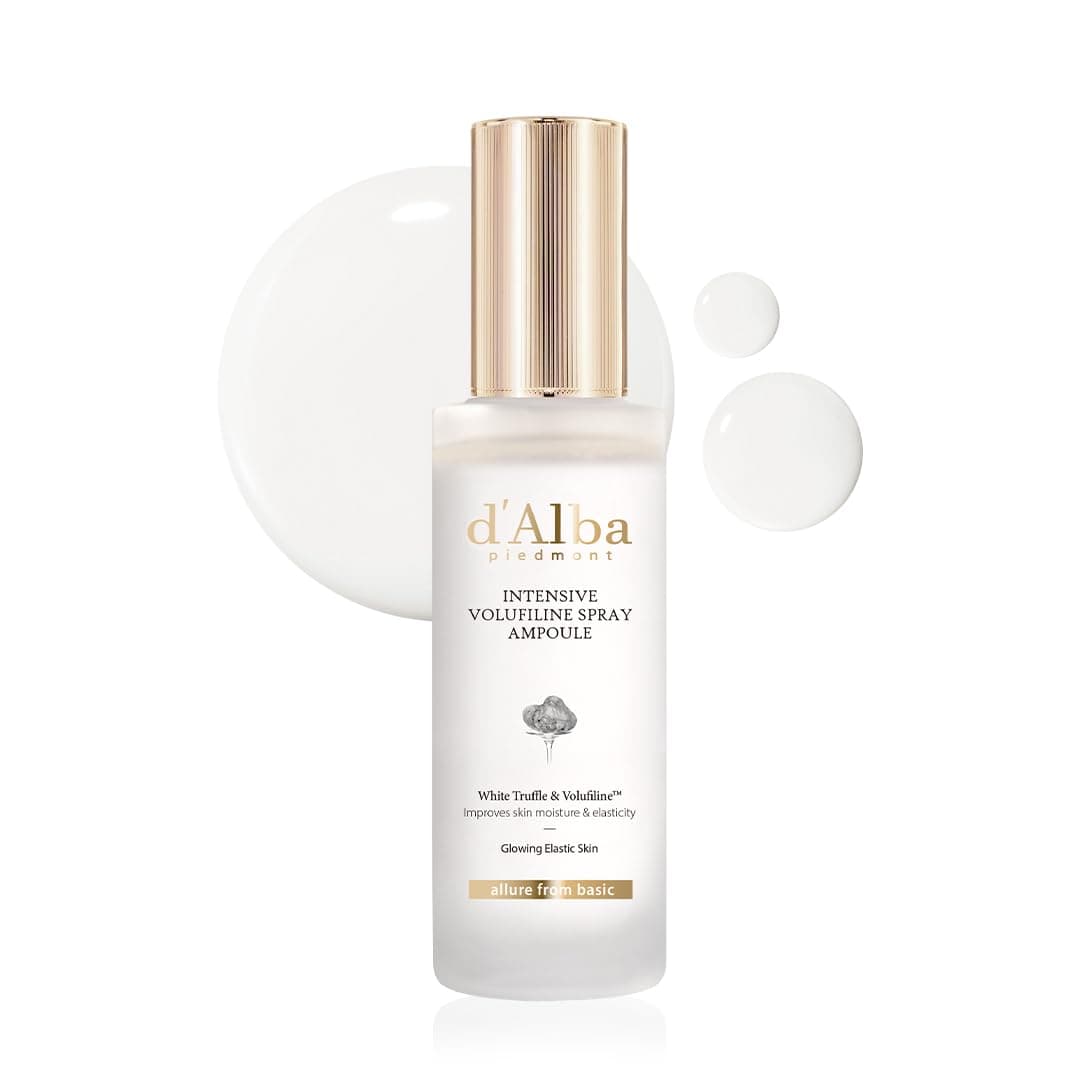 d'alba Piedmont Intensive Vegan Volufiline Spray Ampoule, Milky Spray Serum, Skin Firming, Premium Elasticity Care Treatment, 50,000ppm Volufiline Ampoule (1.69 fl.oz)