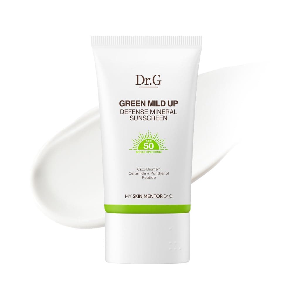 Dr.G Green Mild Up Defense Mineral Sunscreen SPF 50, 1.69 fl oz