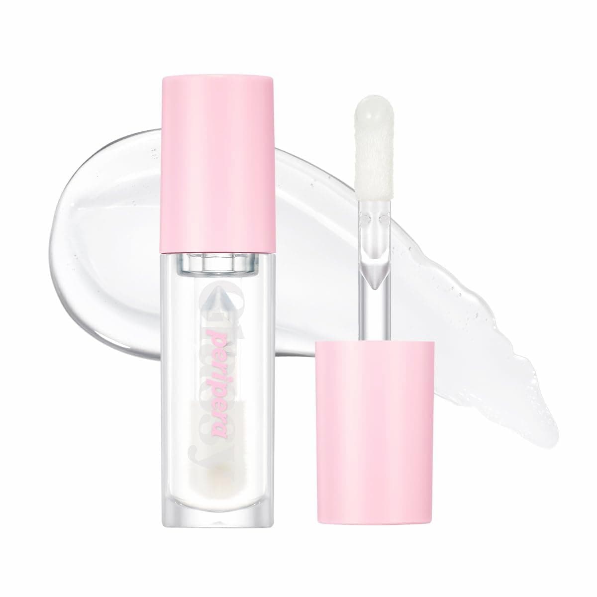 Peripera Ink Glasting Lip Gloss | Non-Sticky, High-Shine Finish | Fuller-Looking Lips, Nourishing Formula | Long-Lasting Wear, Safe for Sensitive Lips, K-Beauty Makeup (01 Crystal Clear)