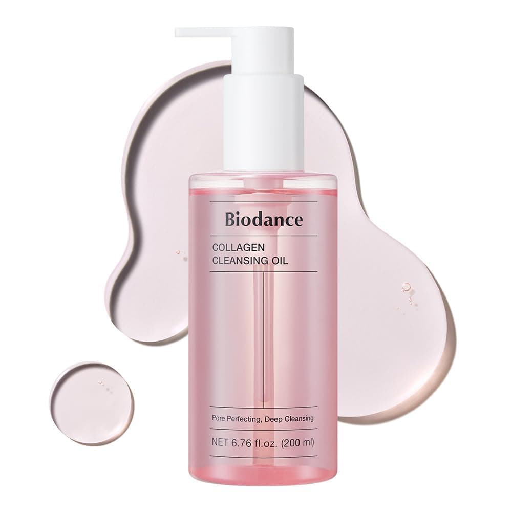 BIODANCE Collagen Cleansing Oil, Facial Oil Cleanser, Gentle Makeup Remover, Bleackhed and Whitehead Remover for Sensitive Skin, Korean Skin Careㅣ6.76 fl. oz. (200 ml)