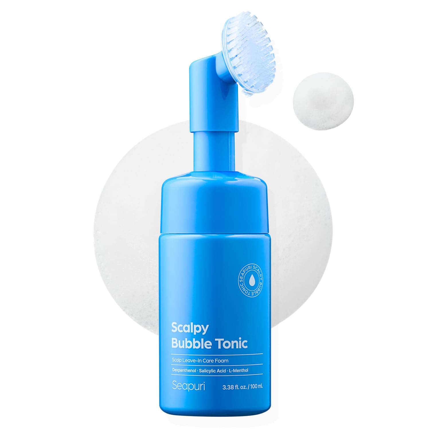 Seapuri Scalpy Bubble Tonic for Dry & Itchy Scalp Treatment | Hair Growth & Thickening | for both Men & Women | Combats Hair Loss & Thinning | Salicylic Acid, Menthol, Dexpanthenol