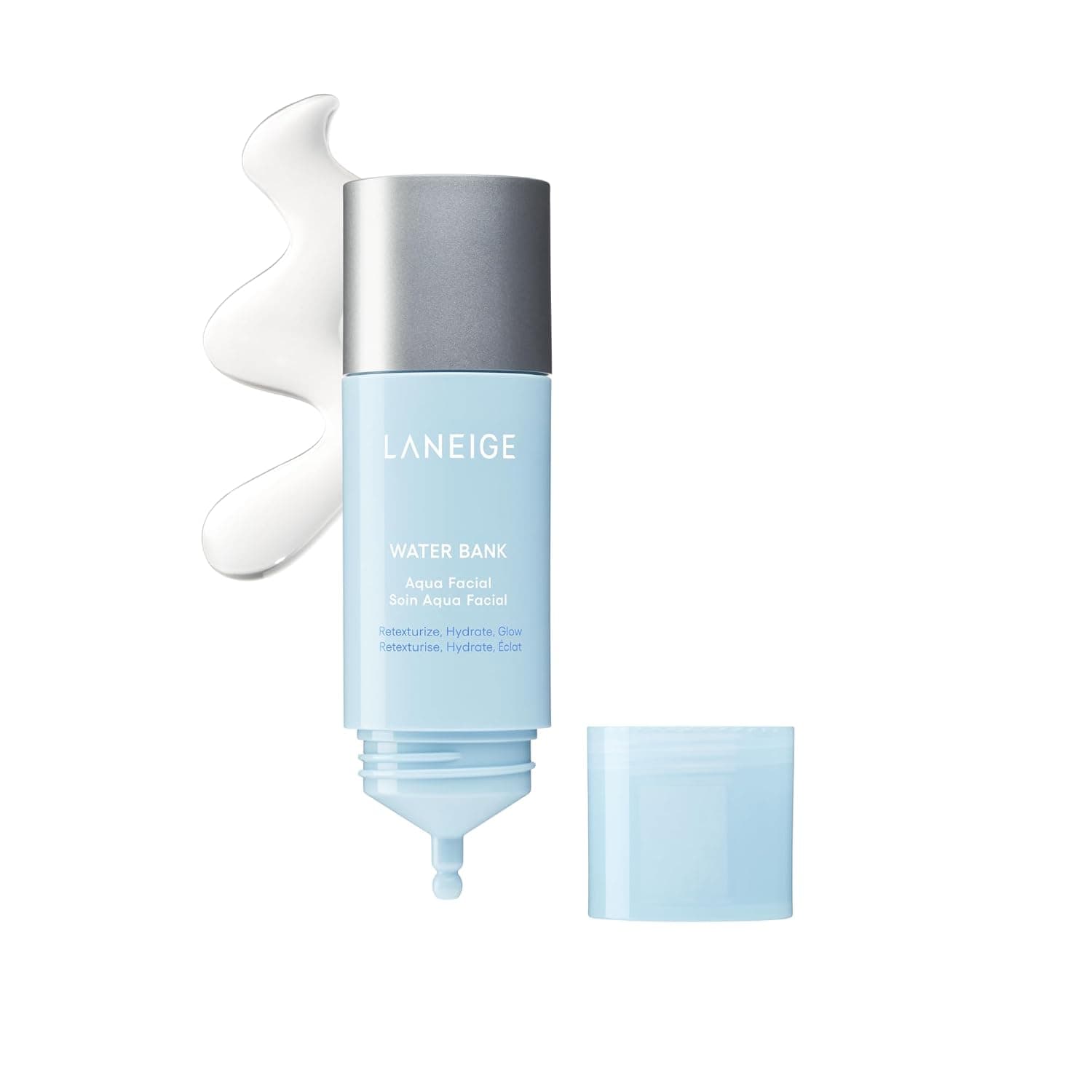 LANEIGE Water Bank Aqua Facial Serum | K-Beauty Exfoliating & Hydrating Serum | AHA BHA PHA Gentle Exfoliation| Hyaluronic Acid & Ceramide Glow Boost | Smooth, Soft, Radiant Skin 1