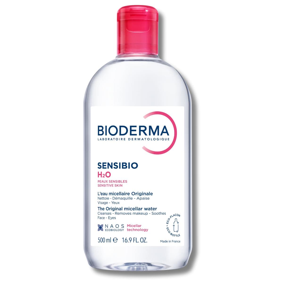 Bioderma - Sensibio - H2O Micellar Water - Makeup Remover Cleanser - Face Cleanser for Sensitive Skin 1