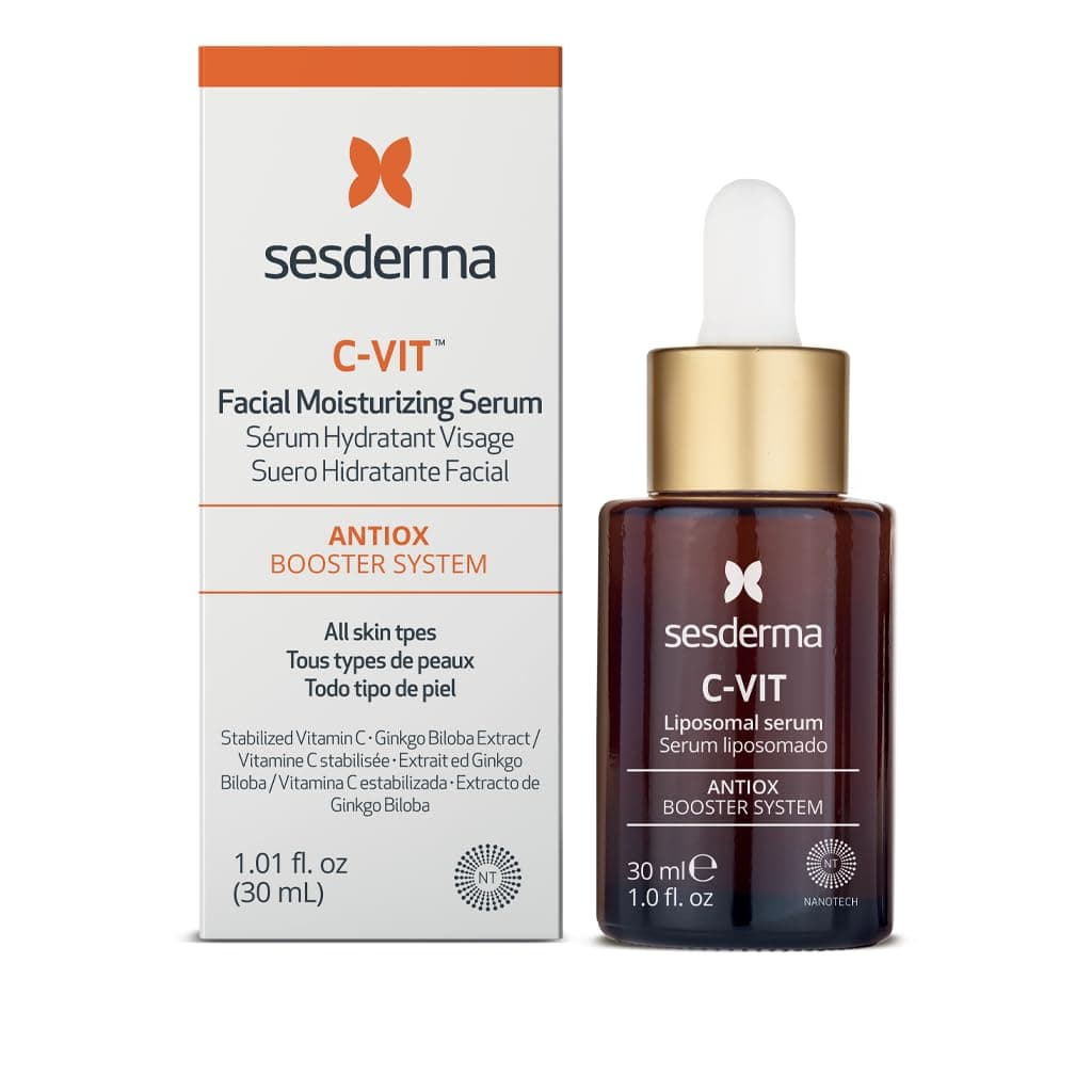 Sesderma C-VIT Radiance Serum with Vitamin C, Brightens, Hydrates & Fights Signs of Aging, Antioxidant Formula, 1.0 fl oz