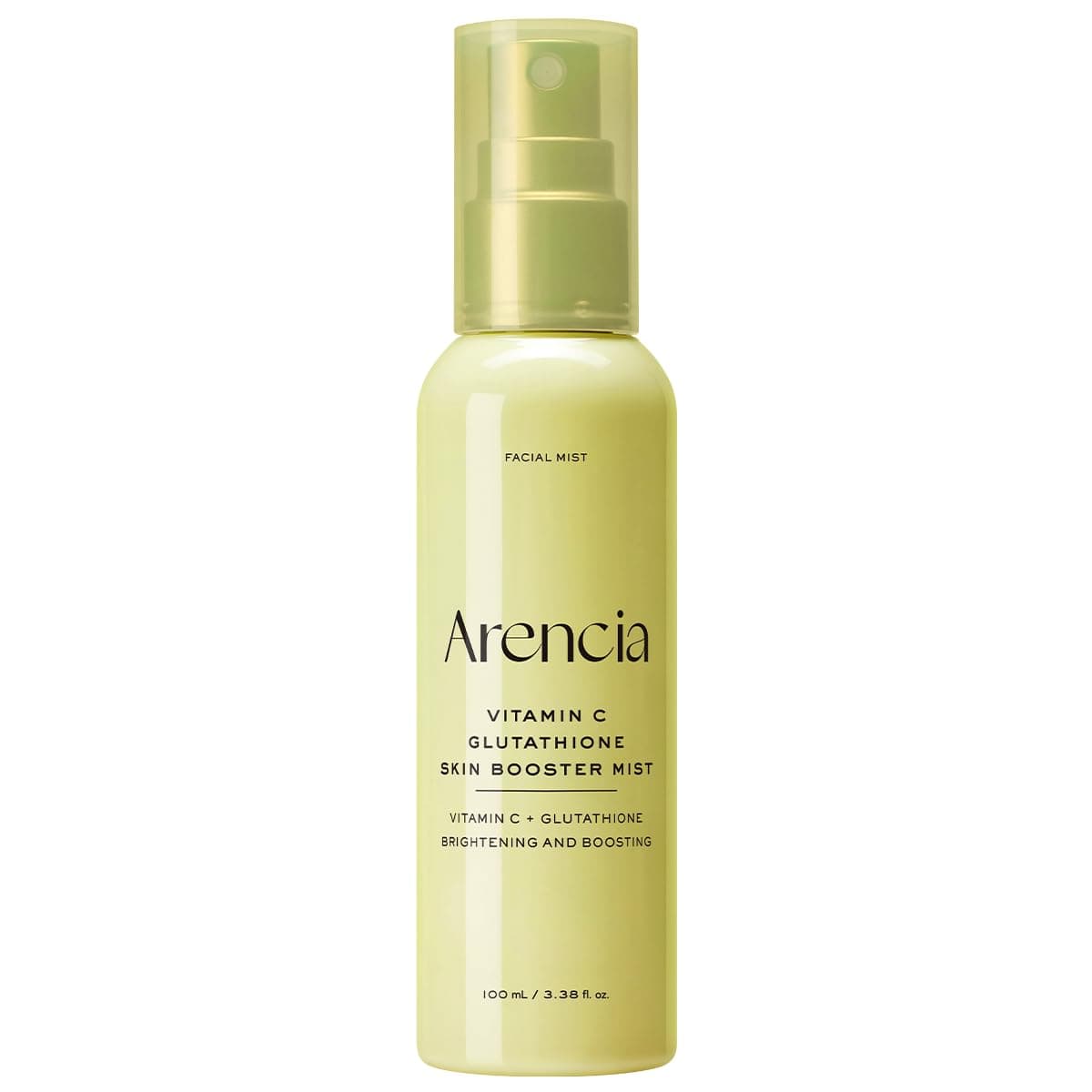 ARENCIA Vitamin C & Glutathione Skin Booster Mist, Glow Facial Spray with Niacinamide & Hydrating Ingredients, Lightweight Face Mist for Daily Refresh, 100ml / 3.38 fl oz