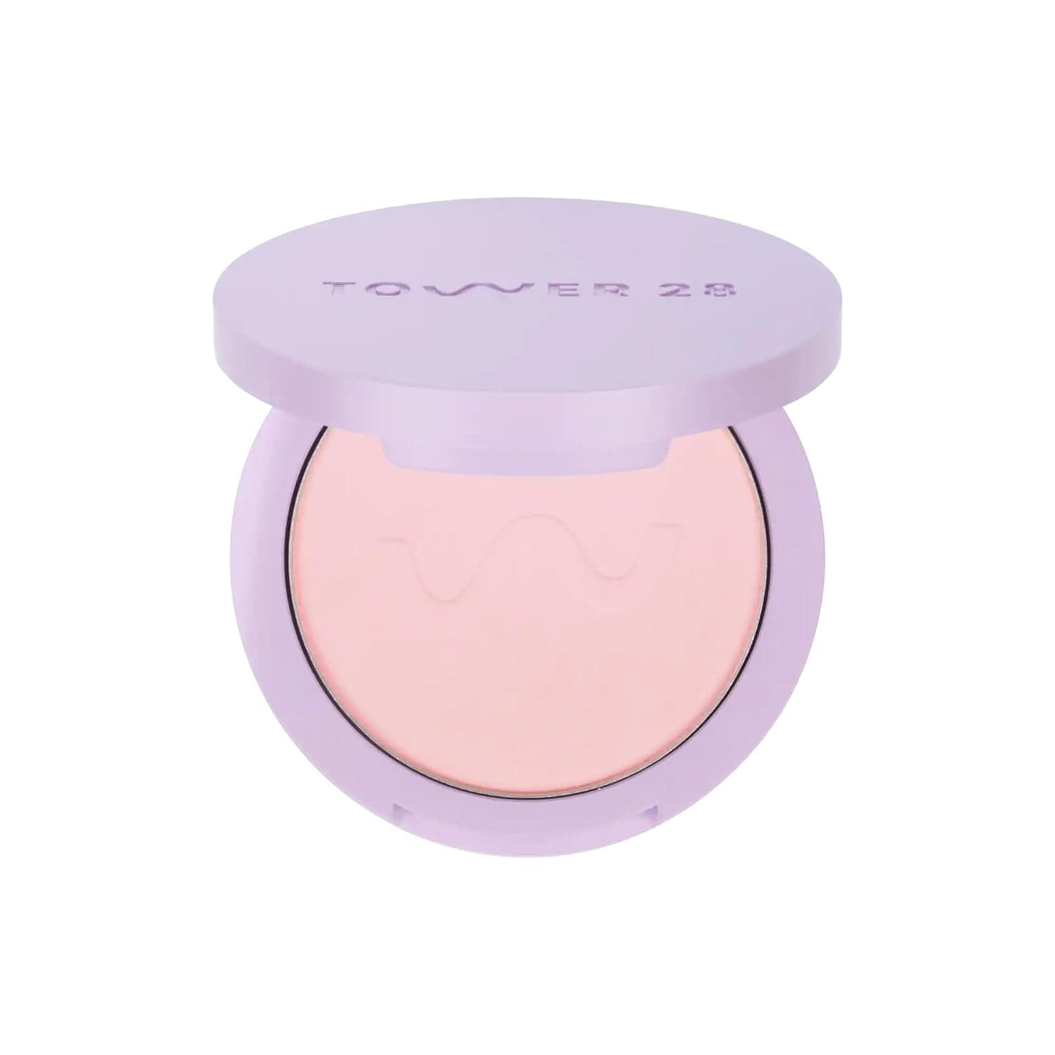 Tower 28 GetSet Pressed Setting Powder - Talc-Free Face Powder for Sensitive Skin with Kaolin Clay + Squalane - Brightens + Sets Face Makeup - Transfer/Sweat-Proof - Pink Palisades (0.35 oz)