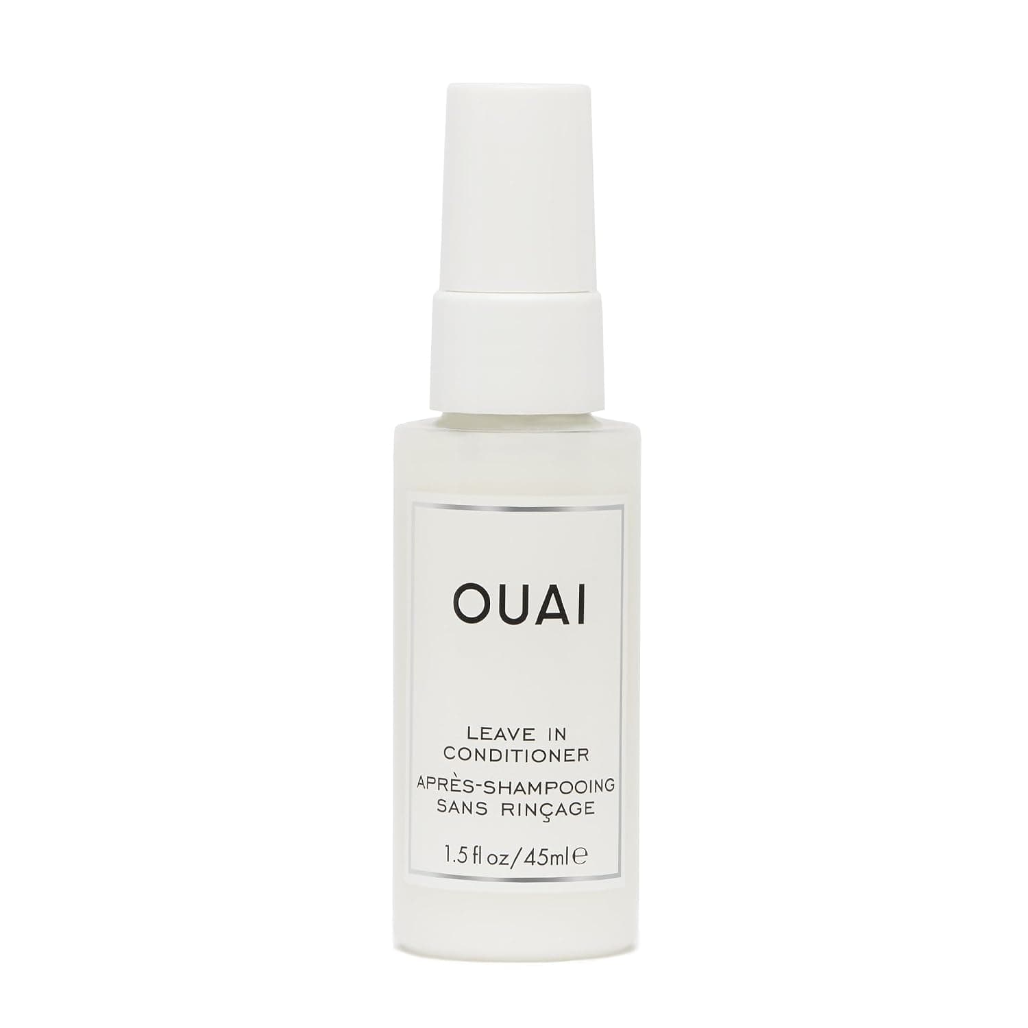 OUAI Leave In Conditioner & Heat Protectant for Hair - Prep Hair for Styling or Use as Detangling Spray to Fight Frizz & Flyaways - No Parabens, Sulfates or Phthalates (1.5 oz)