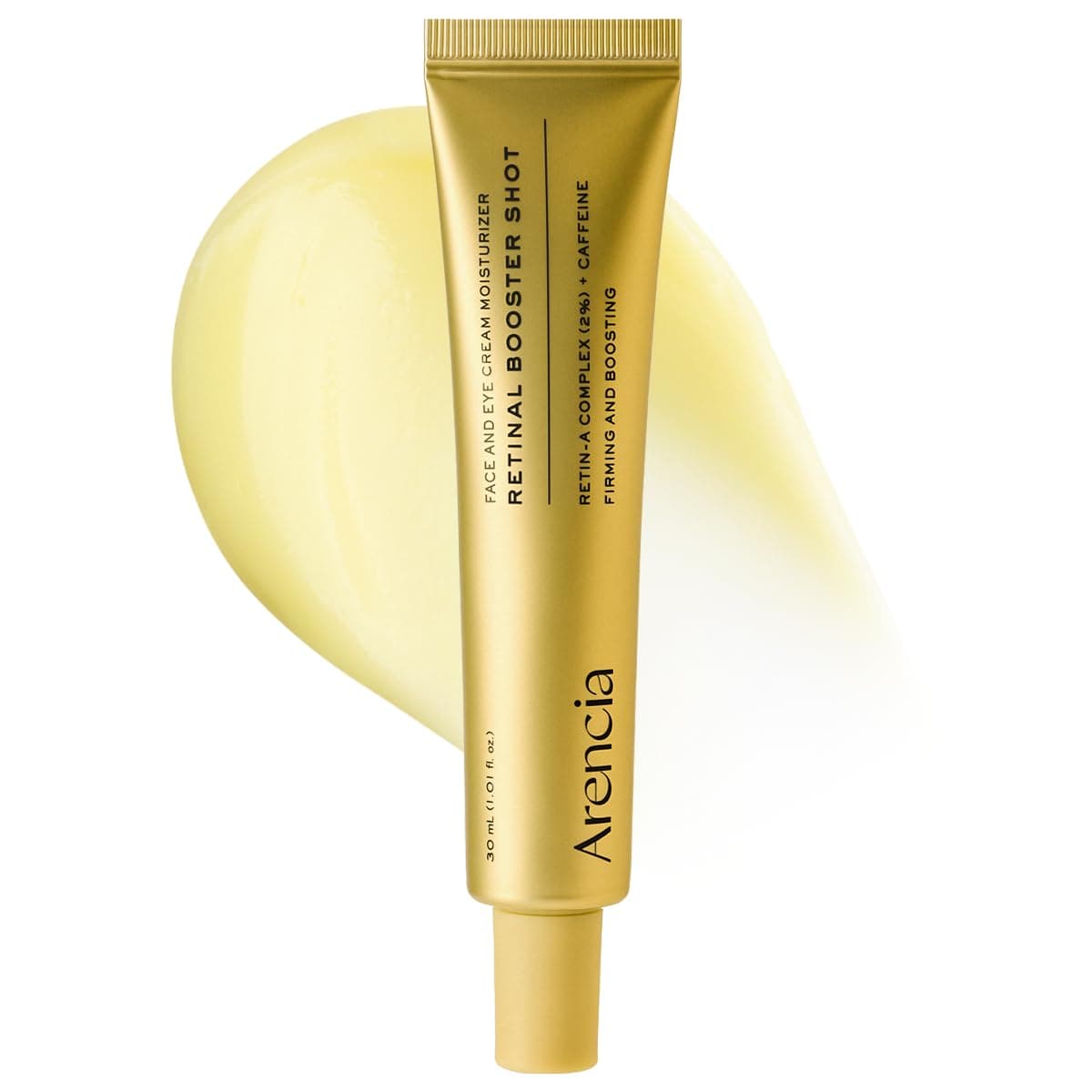 Arencia Retinal Booster Shot Serum, Firming Advanced Night Serum with Caffeine and Ectoin for Mature Skin, Pore Minimizing, WFine Lines & Wrinkles, Korean Skincare 30ml/1.01 fl.oz