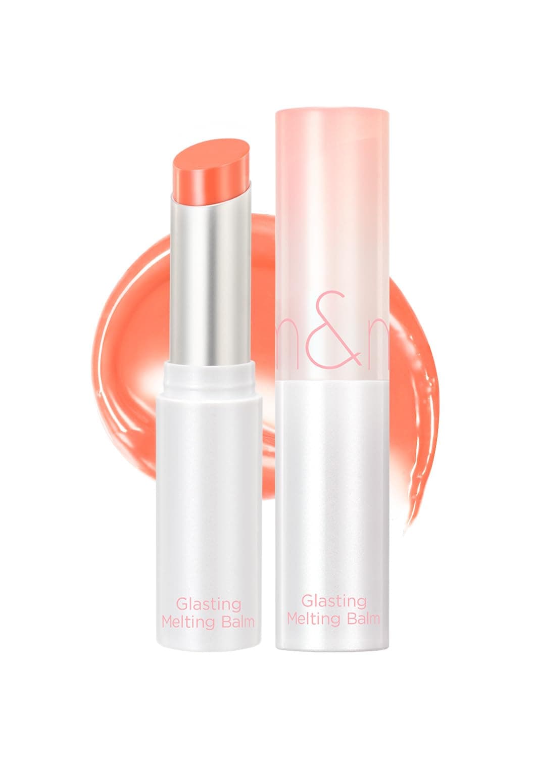 rom&nd Glasting Melting Balm | Tinted Lip Balm | 08 Coralia | 0.12oz