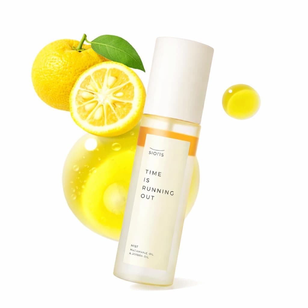 SIORIS Hydrating Face Mist Spray for Dry & Sensitive Skin, Organic & Vegan Facial Spray with Jojoba Oil & Citrus Water (Yuja), Lightweight Face Serum Mist for Dewy Glass Skin Finish, 3.38 fl oz