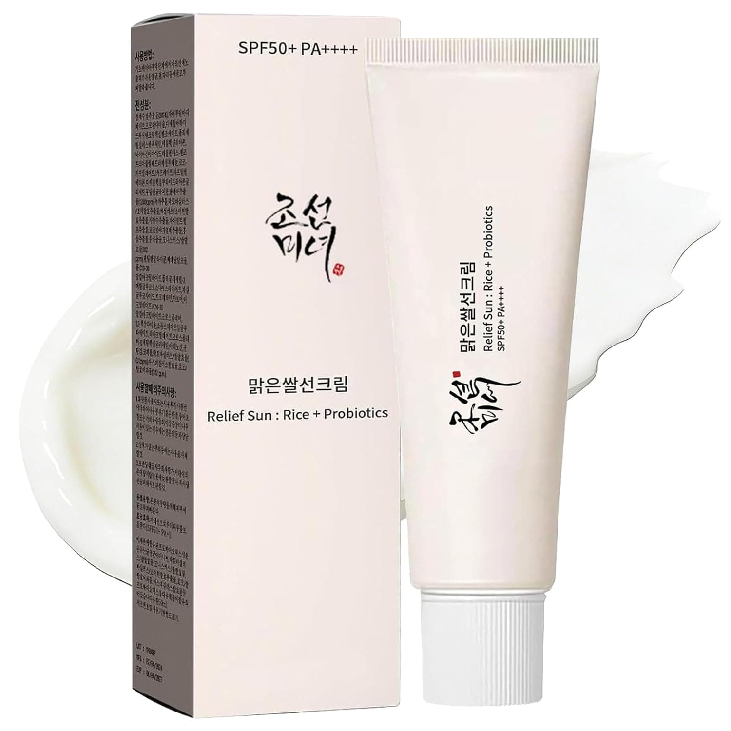 Relief Sun Organic Sunscreen SPF50+, PA++++ Rice and Probiotics | Korean Skin Care Solution for All Skin Types | Nourishing Skin Protection 1