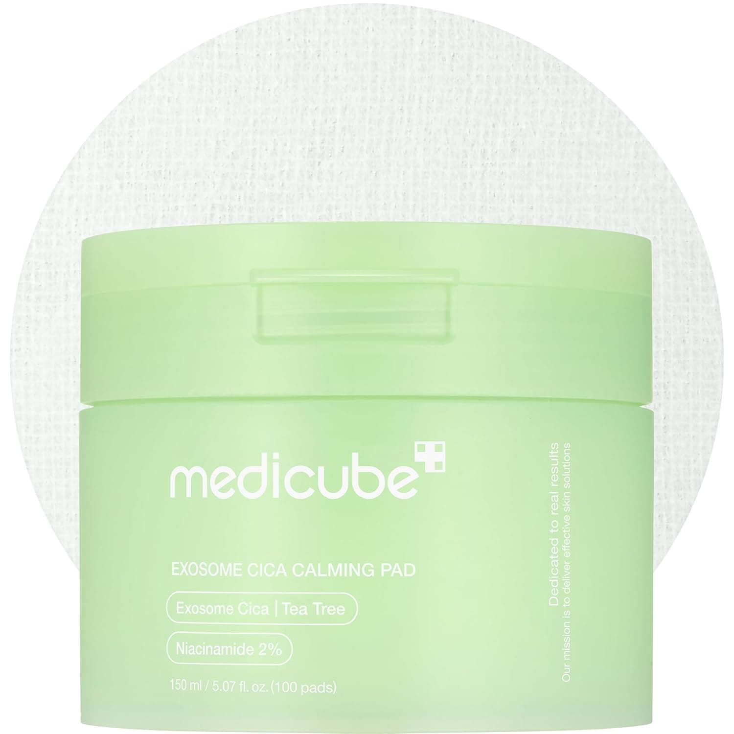 medicube Toner Pads Exosome CICA Tea Tree Calming Toner Pad for Sensitive Skin | Centella Asiatica for Redness, Breakouts | Low-irritating & Hydrating Care | Korean Skincare, 100 Pads (1 Pack)