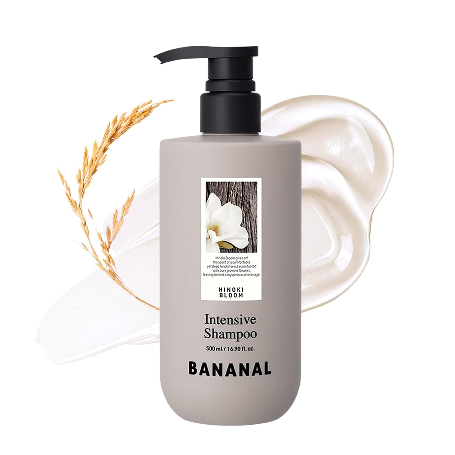 Korean Rice Water Shampoo – Repair for Thinning Hair w/Protein Complex, Biotin & Salicylic Acid – Volumizing & Scalp Nourishing – Sulfate,Paraben,Silicone-Free – Hinoki Bloom – 500ml / 16.90 fl oz. 1