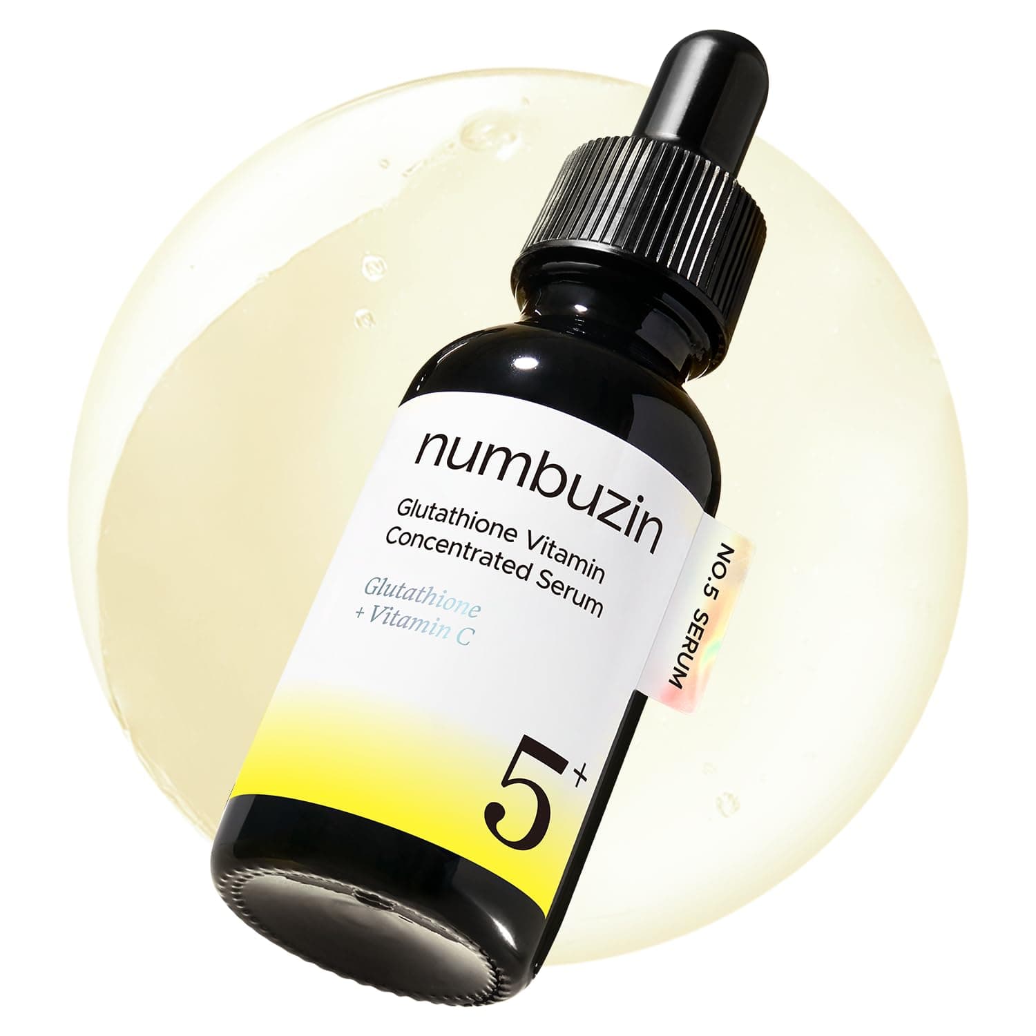 numbuzin No.5 Vitamin Concentrated Serum, Dark Spot Care, Glutathione & Vitamin Serum, Korean Skincare, Tranexamic Acid 4%, Niacinamide 5%, for a Radiant-Looking Glow 1.01 fl oz 1