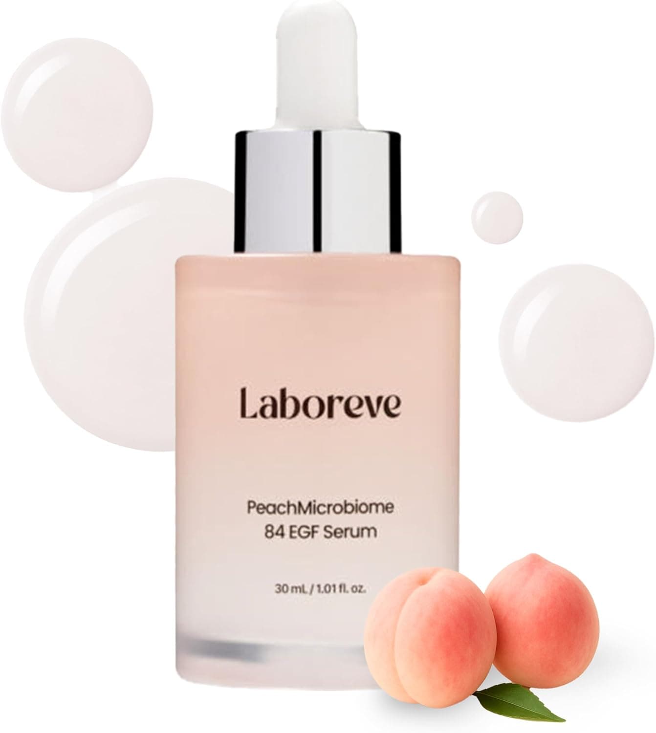 PeachMicrobiome 84 EGF Peach Serum, Niacinamide & Allantoin to Support Skin Barrier and Calm Skin – Suitable for Sensitive Skin Types, Korean Skin Care (30ml / 1.01 fl. oz.) 1