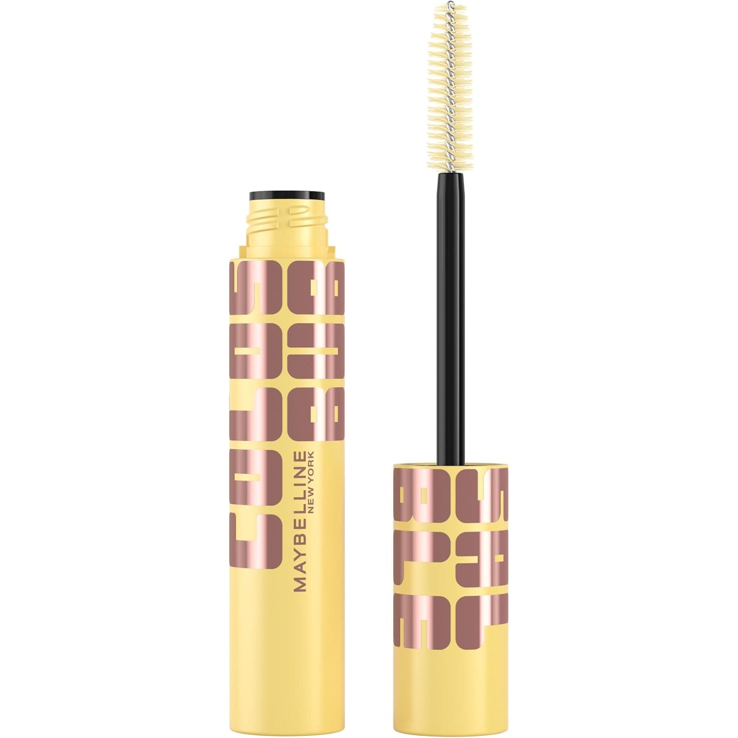Maybelline The Colossal Bubble Washable Mascara, Buildable Mascara Volume and Length Formula for Bold, Separated Lashes, Blackest Black, 1 Count 1