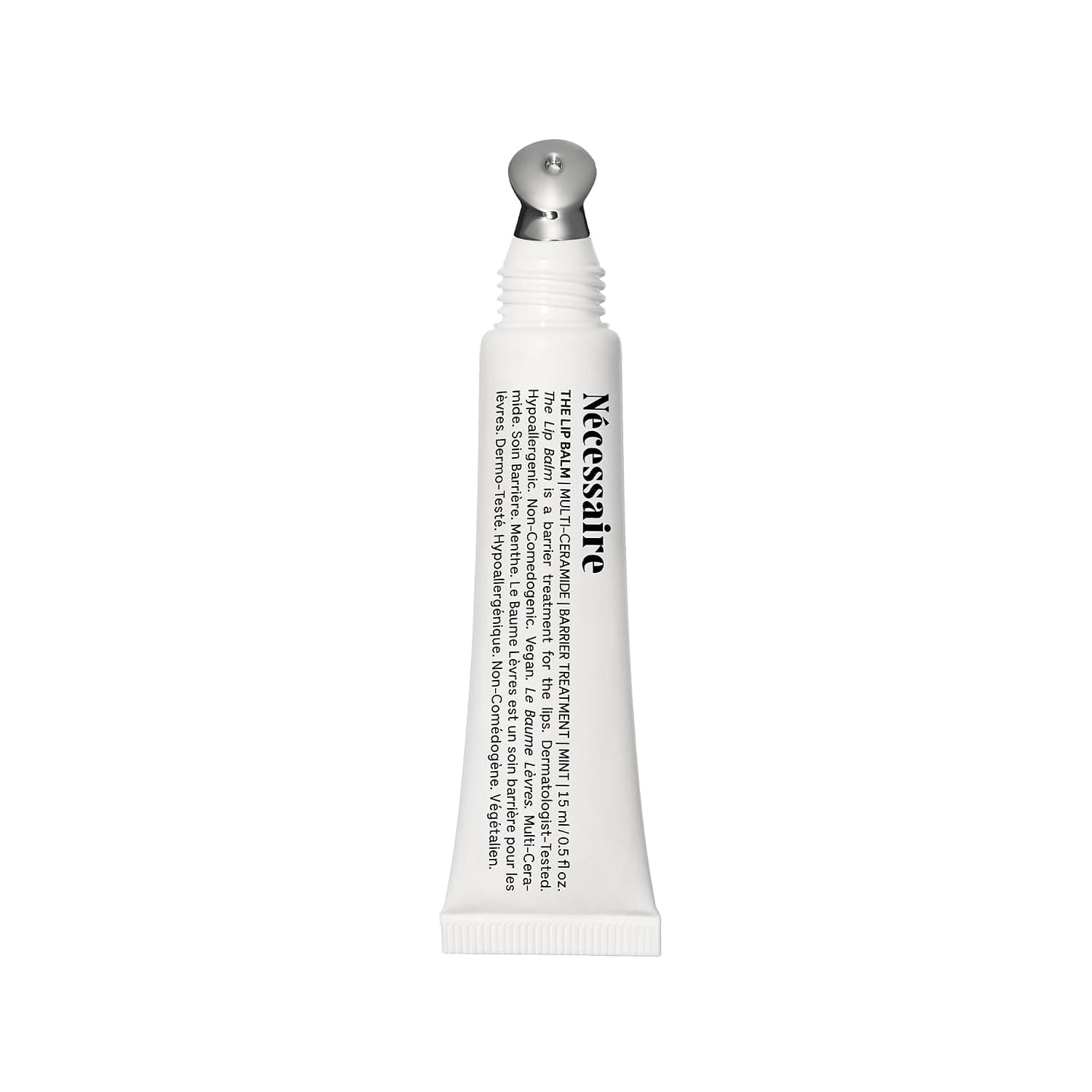 Nécessaire The Lip Balm | Hydrating Hyaluronic Acid Lip Balm for Women and Men, Mint Oil with Niacinamide + Essential Ceramides. Non-Comedogenic Lip Balm for Dry Lips – 15 ml / 0.5 fl oz