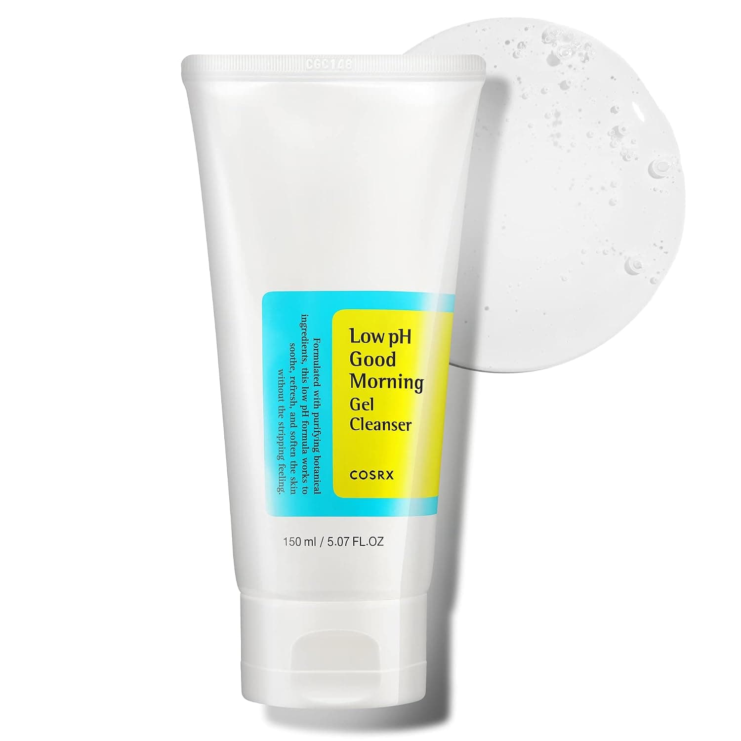 COSRX Low pH Good Morning Gel Face Cleanser, 5.07 fl oz, BHA Face Wash, Daily Mild Face Cleanser for Sensitive Skin, PH Balancing, Korean Skin Care, Korean Face Wash 1