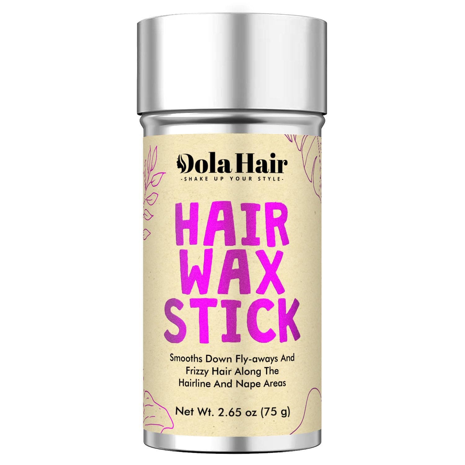 Dolahair Hair Wax Stick - Flyaway Control and Styling Pomade for Kids, Women, and Men - Slick Back Hair Bun Maker and Hair Accessorie for Teen Girls (1 Pack of Wax)