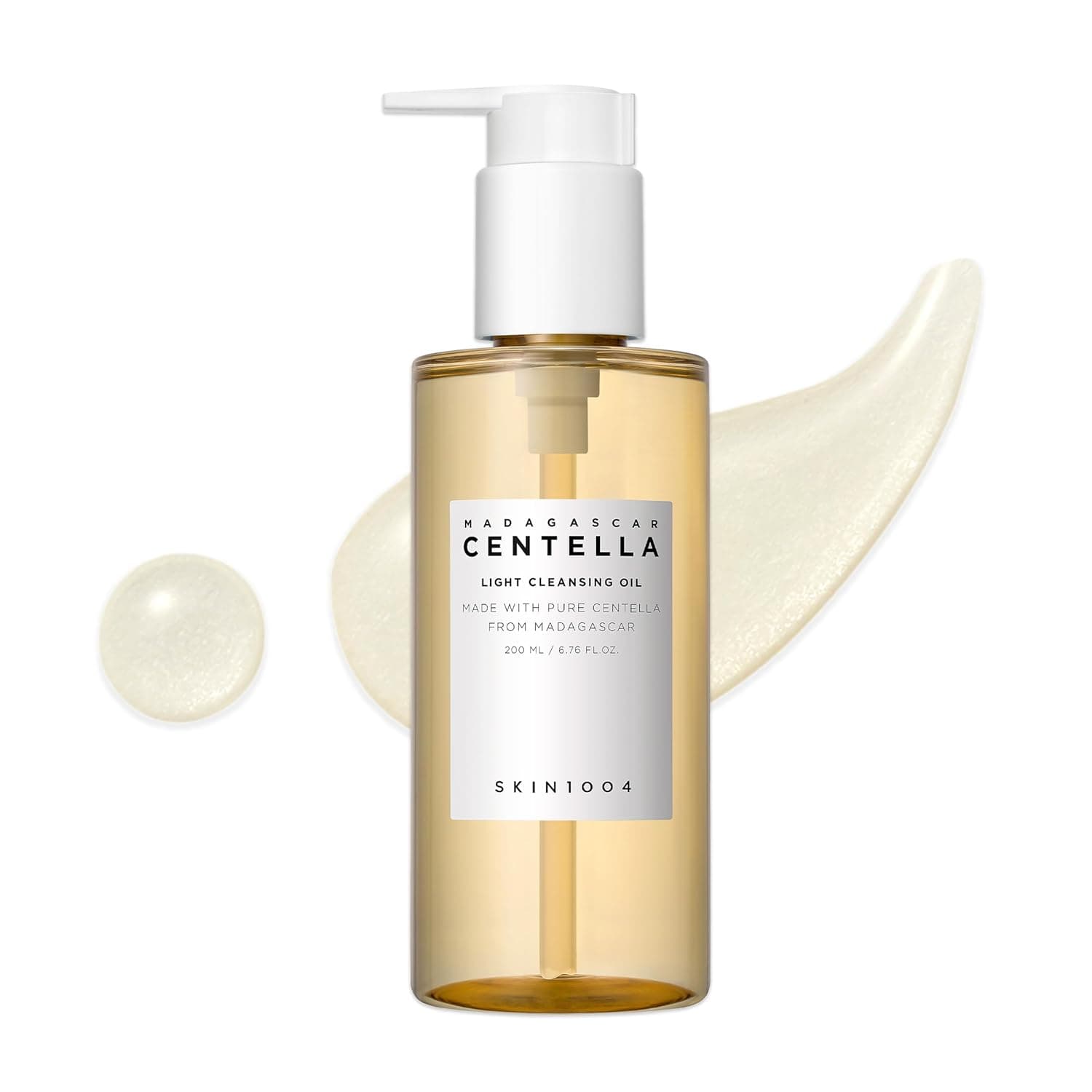 SKIN1004 Madagascar Centella Light Cleansing Oil 6.76 fl.oz, 200ml | Gentle Oil Cleanser for Face, Korean Facial Cleanser, Double Cleansing 1