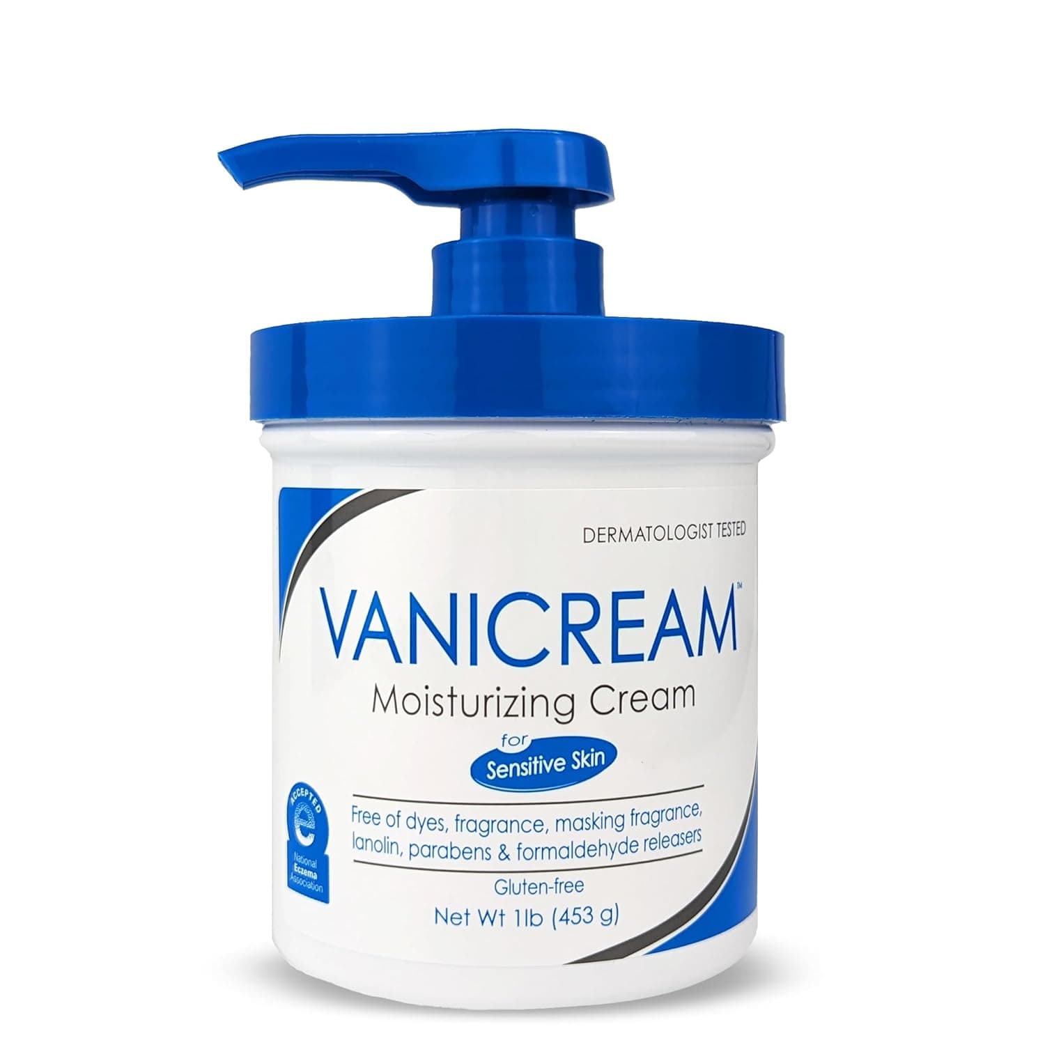 Moisturizing Cream, For Sensitive Skin, 1 lb (453 g), Vanicream