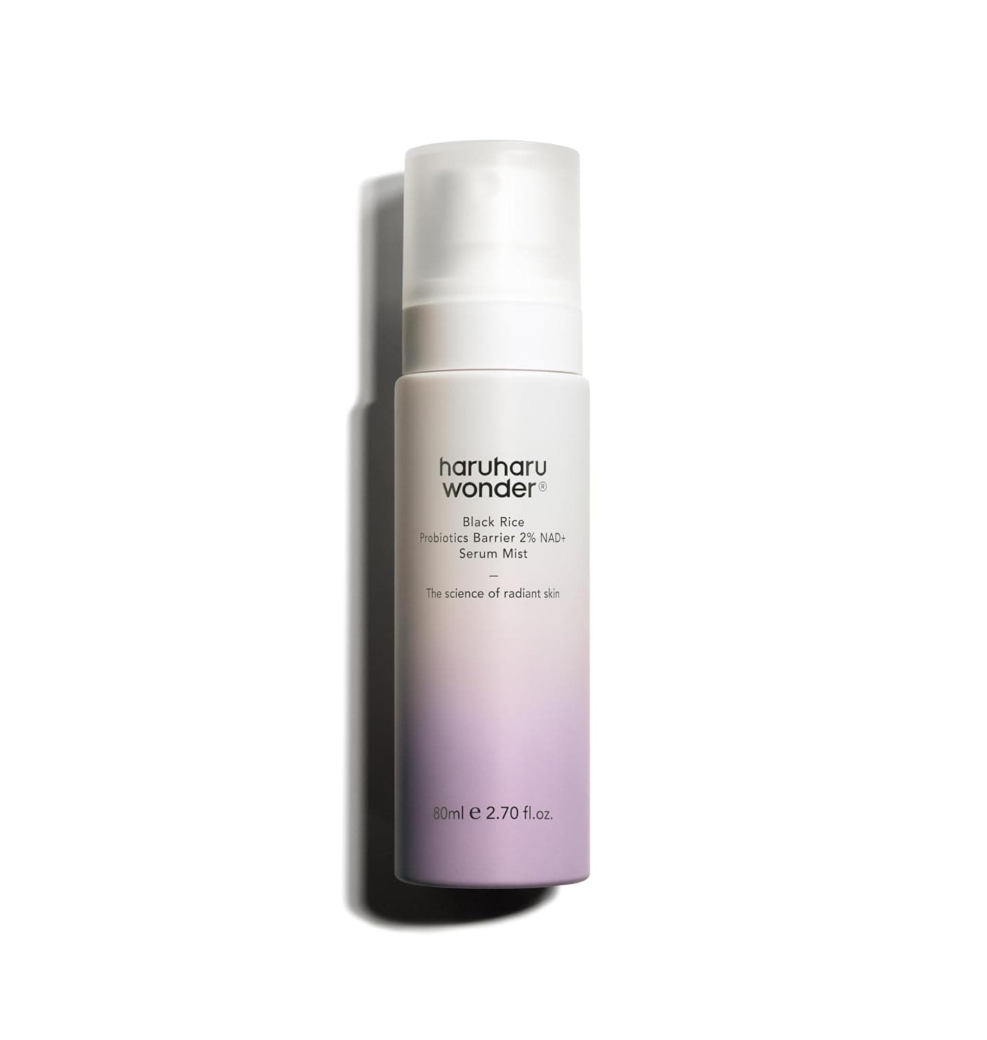haruharu Wonder Black Rice Probiotics 2% NAD+ Serum Mist, Ultra-Fine Mist, Hydrating & Plumping, Barrier Support, Sensitive Skin, Ceramide, Korean Skincare, Vegan, 2.70 fl.oz 1