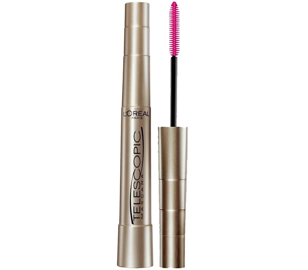 L’Oreal Paris Makeup Original Telescopic Mascara, Separating Mascara Volume and Length Formula, Washable, Blackest Black, 0.27 Fl Oz., 1 Count 1