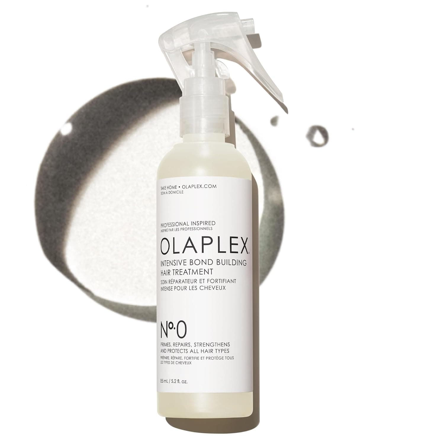 Olaplex Nº. 0 Intensive Bond Building Hair Treatment: Primes & Strengthens | Repairs & Protects Hair | For Coily, Curly, Straight, and Wavy, 155 mL / 5.2 Fl Oz