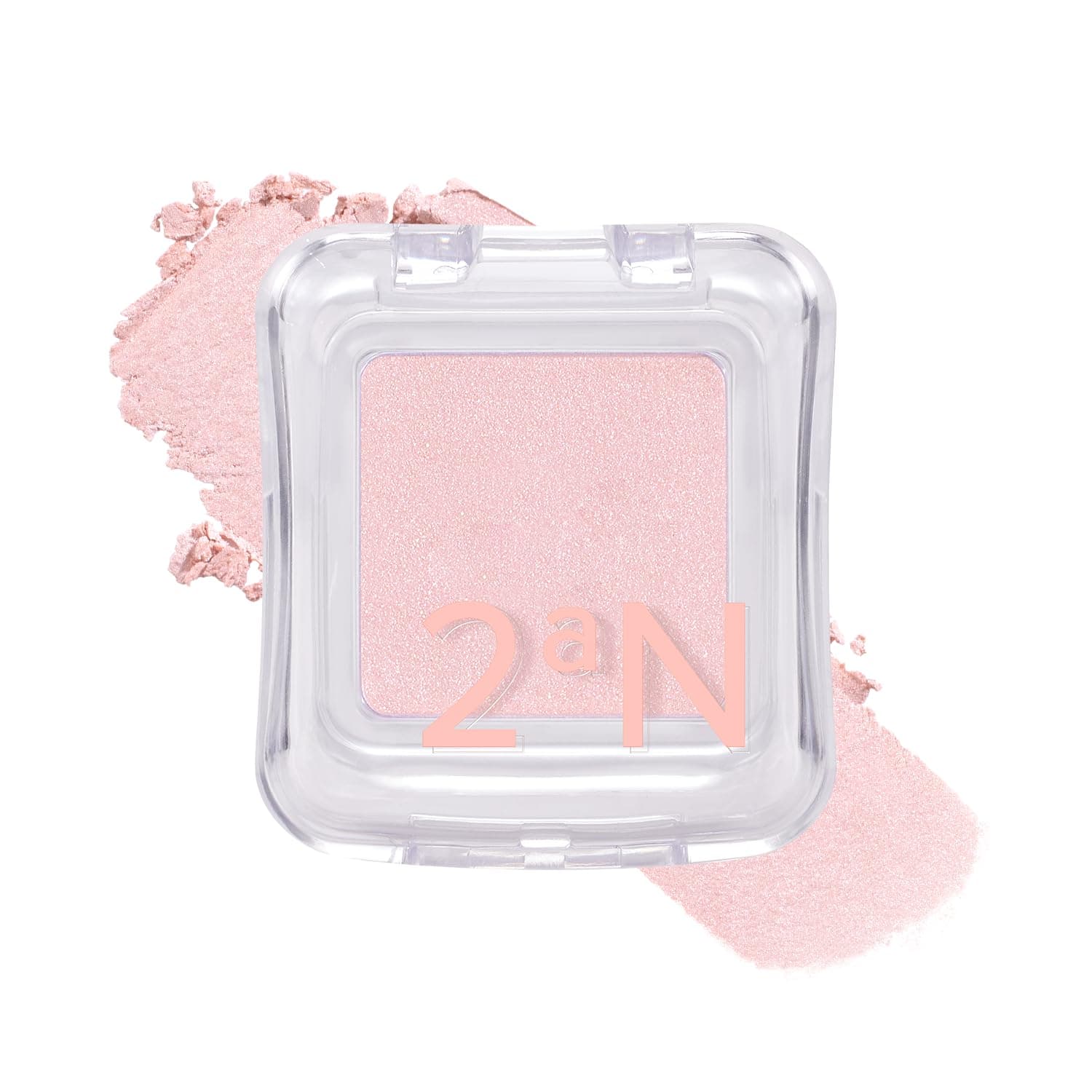 2aN Pure Glass Highlighter ND02 Clear – Glass-Like Sheen Powder Highlighter for a Natural, Radiant Glow | Buildable, Long-Lasting, Lightweight Formula (0.8oz)