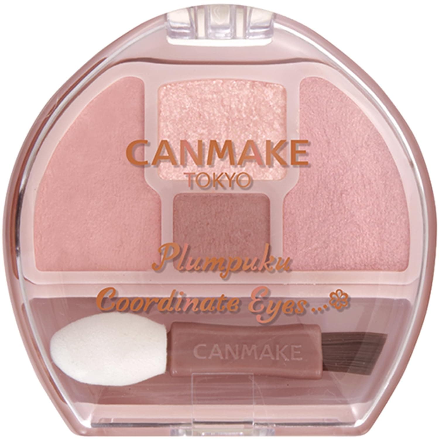 CANMAKE - Plumpuku Coordinate Palette - Matte Glitter Pearl Contour w/Applicator - 0.05oz (1.3g) (02 Sakura Plumpuku) 1