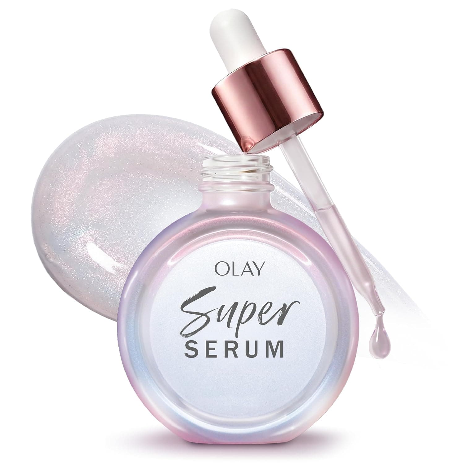 Olay Super Serum - Glow Serum for Face - Activated Niacinamide, Vitamin C & E, Collagen Peptide, AHA - 5-in-1 Benefits - Brightens, Hydrates, Smooths, Firms, Evens Tone, Proactive Anti-Aging, 1.0 Oz 1