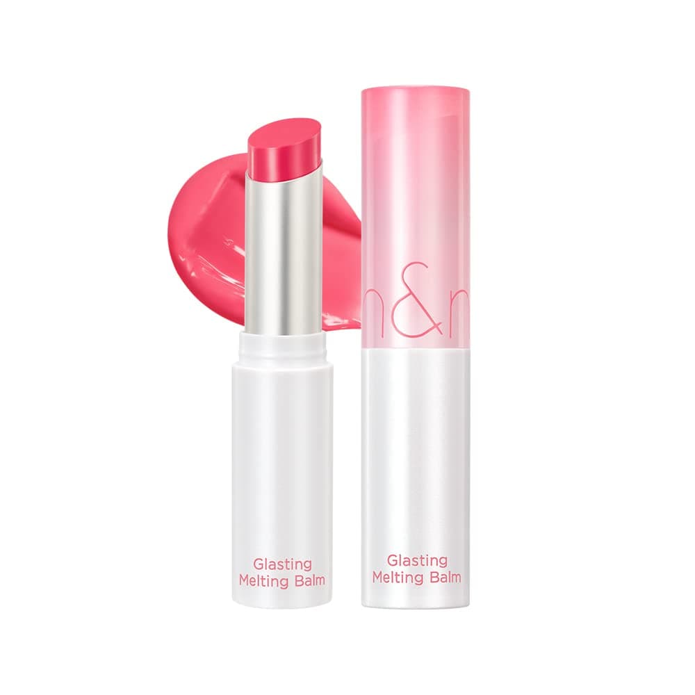 rom&nd Glasting Melting Balm | Tinted Lip Balm | 02 Lovey Pink | 0.12oz