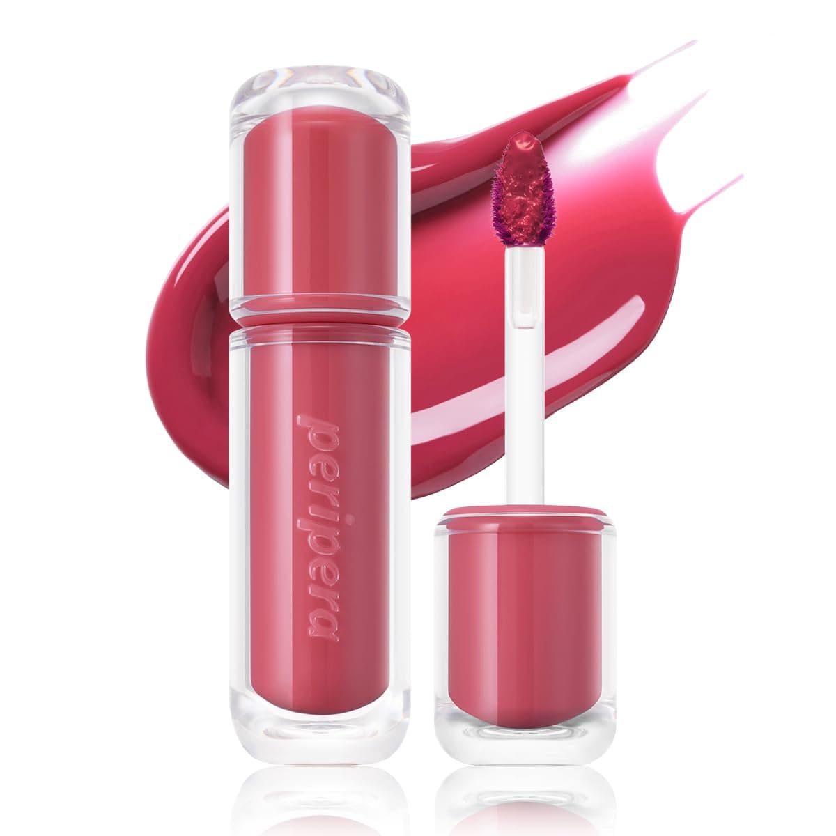 Peripera Mood Glowy Tint | Watery Glow Finish, Buildable Fresh Color, Long-Lasting Stain | Lightweight & Non-Sticky | K-Beauty Lip Tint, Safe for Sensitive Lips (19 CHERRY SO WHAT)