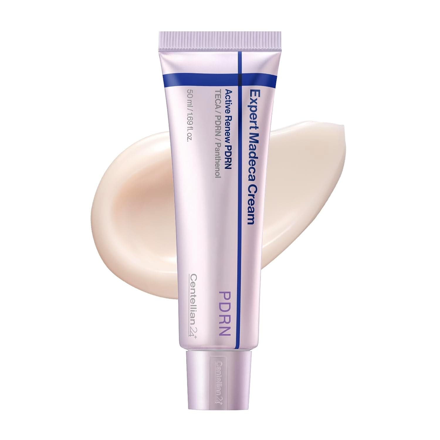 CENTELLIAN 24 Expert Madeca Cream Active Renew PDRN (Firming Cream, 1.69 fl oz) – Elasticity, Soothing & Hydrating Face Moisturizer with TECA-PDRN, Hyaluronic Acid & Glutathione, Korean Skin Care