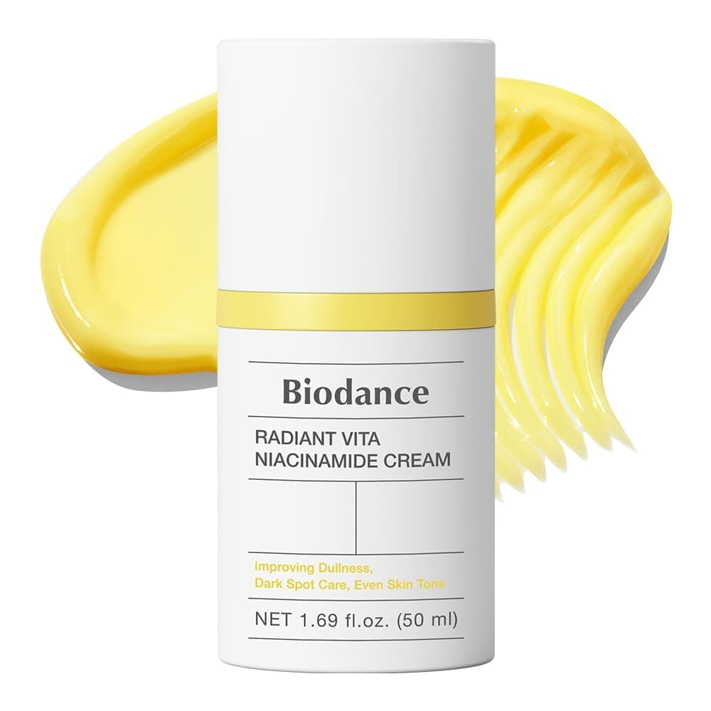 BIODANCE Radiant Vita Niacinamide Cream, Brightening, Dark Spot Correcting, Hydrating Facial Moisturizer with Vitamin C, B12, Korean Skin Care, Self Care Gifts for Women | 1.69 fl.oz, 50ml