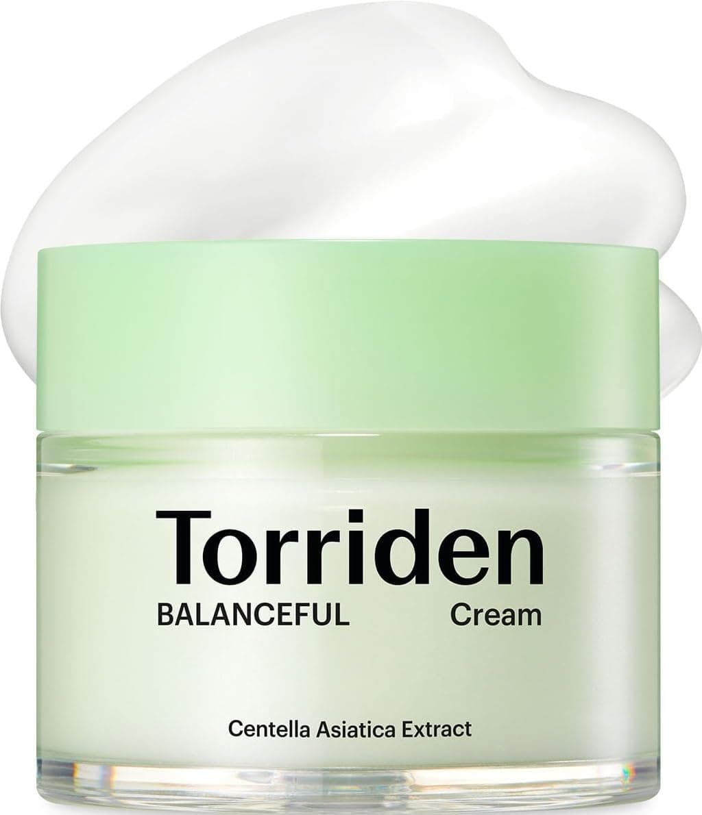 Torriden BALANCEFUL Cream 80ml (2.70 fl.oz.) | Soothing and Nourishing Moisturizer for Oily and Sensitive SKin | 5D CICA, Hydrolyzed Hyaluronic Acid, Panthenol