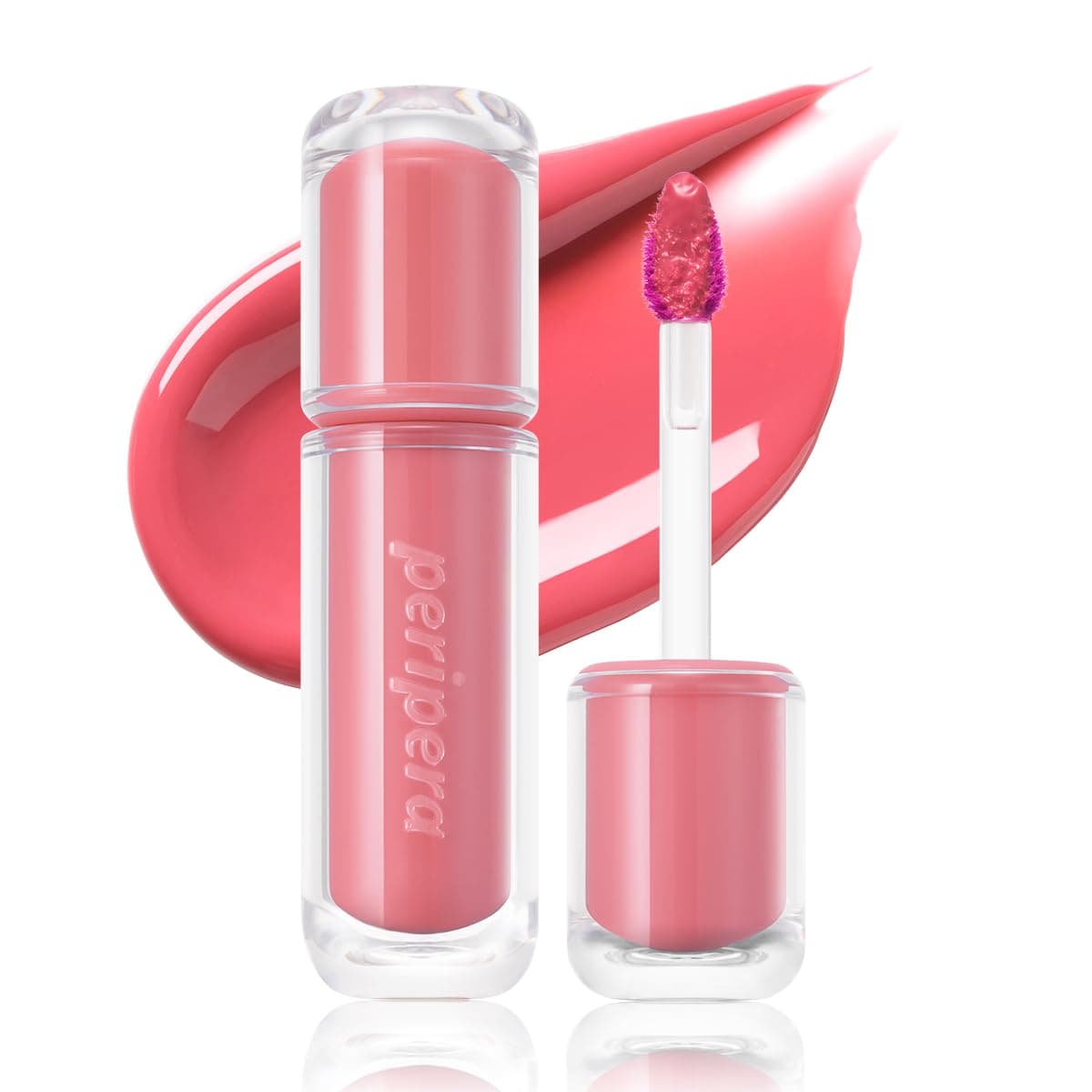 Peripera Mood Glowy Tint | Watery Glow Finish, Buildable Fresh Color, Long-Lasting Stain | Lightweight & Non-Sticky | K-Beauty Lip Tint, Safe for Sensitive Lips (07 PLUM FIZZ)