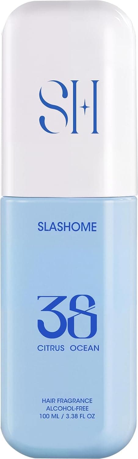 slashome Hair Perfume for Men & Women – Citrus Ocean, Alcohol-Free Moisturizing Hair & Body Mist, Long-Lasting Citrus Woody Fragrance for Hair, Wigs & Fabric, 100ml, Father’s Day & Birthday Gift