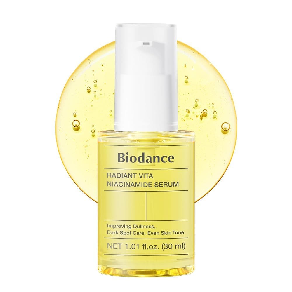 BIODANCE Radiant Vita Niacinamide Serum, for Even Tone Dark Spot Care with Vitamin C, Hydrating for Sensitive Skin, Filter Glow Serum, Korean Skin Care, Self Care Gifts for Women | 1.01 floz