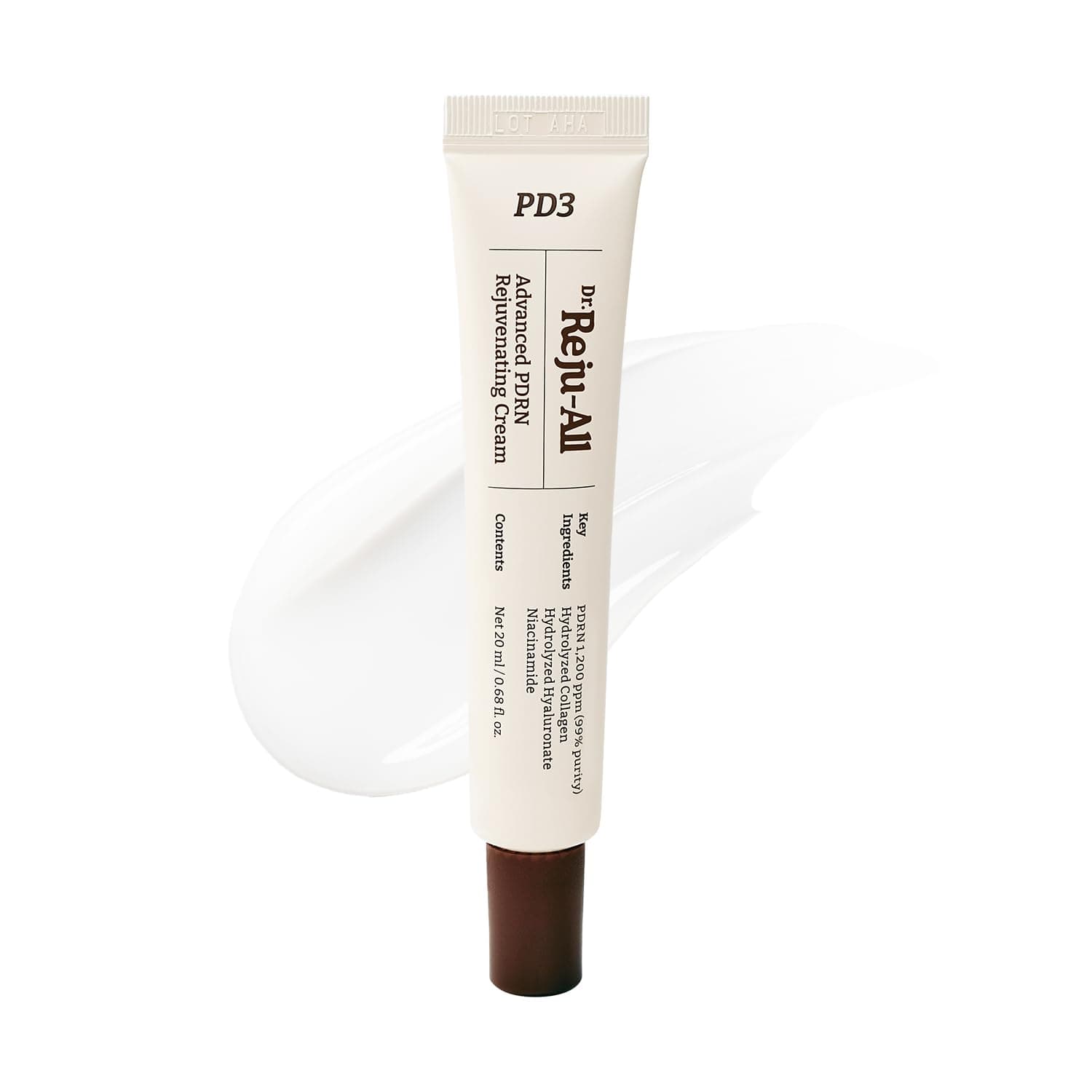 Dr.Reju-All PDRN Rejuvenating Cream – Rejuall PDRN Face Moisturizer – Optimal 1200ppm for Glass Skin & Plumping – Korean Pharmacy Anti-Aging Skin Care Face Cream - 0.7 Fl Oz