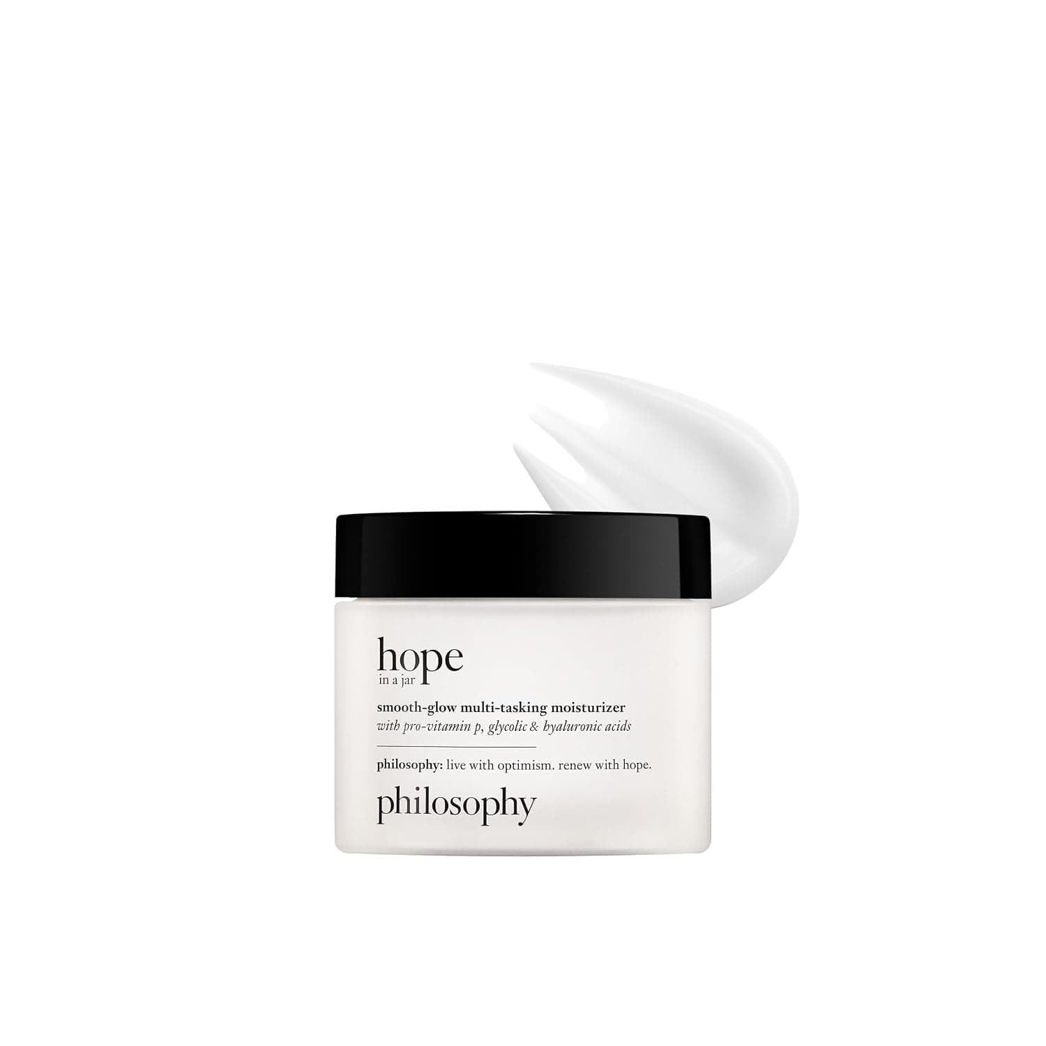 philosophy hope in a jar smooth-glow multi-tasking face moisturizer - with pro-vitamin P, glycolic & hyaluronic acid - provides deep & long-lasting hydration & smoother, radiant skin 1
