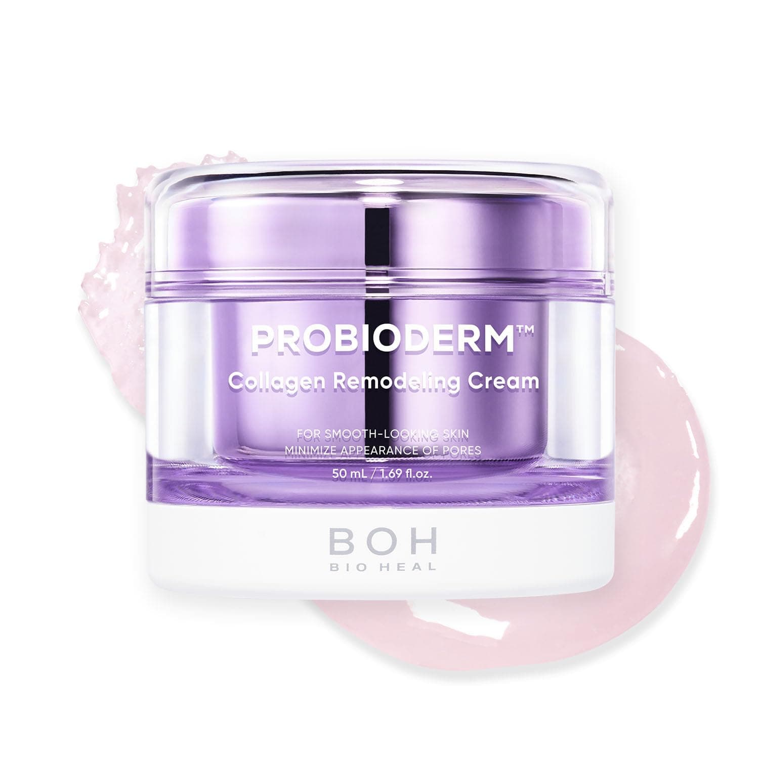 BIOHEAL BOH Probioderm™ Collagen Remodeling Cream 1.69 fl oz (50 ml) | Pore Tightening Cream with 150,000 Collagen Capsules for Firmness & Smooth Texture | Lightweight Moisturizer for Flawless Skin
