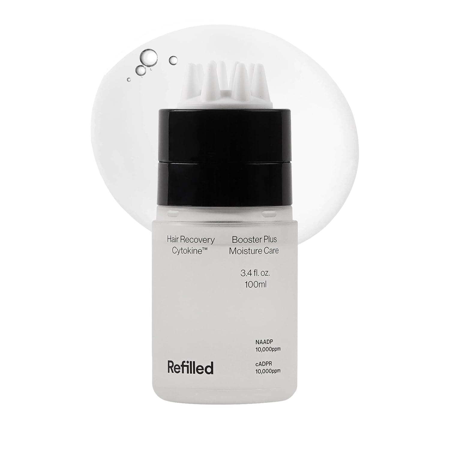 Refilled cADPR Booster Plus Balancing Hair Growth Serum | Lightweight Moisture Scalp Care for Thin & Weak Hair | Non-Greasy Care with Built-In Scalp Massager | Cytokine, Biotin for Dry Scalp