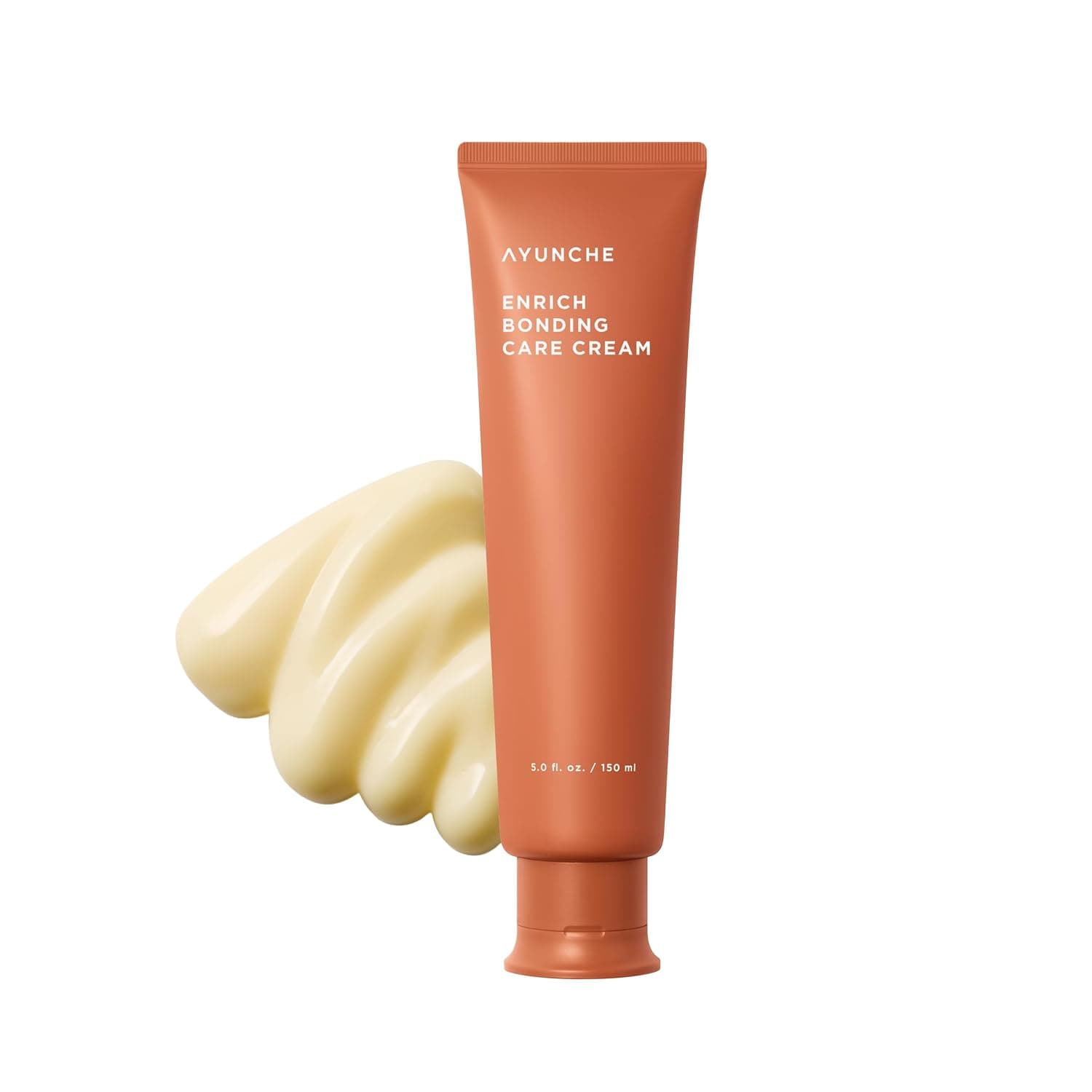 AYUNCHE Enrich Bonding Leave-In Cream 5.0 fl oz – K-Beauty Bond Repair, Heat Protection up to 392°F, Split Ends & Frizz Control for Fine, Dry, Damaged Hair, Glass Hair 1