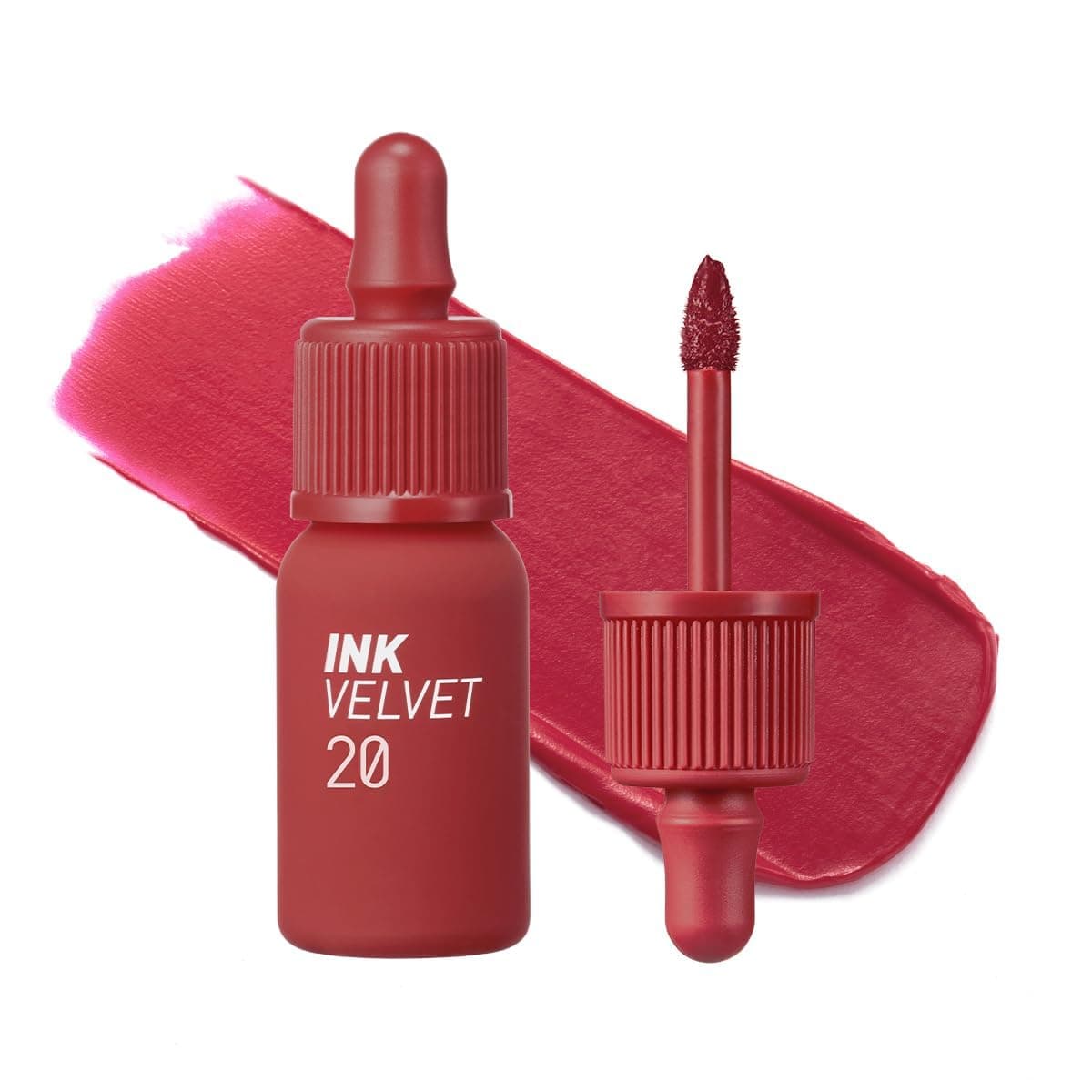 Peripera Ink The Velvet Lip Tint | Highly Pigmented, Longwear & Weightless Lip Tint | Smudge-Proof, Buildable Color for Lips & Cheeks | K-Beauty Makeup, Safe for Sensitive Lips (020 CLASSY PLUM ROSE)