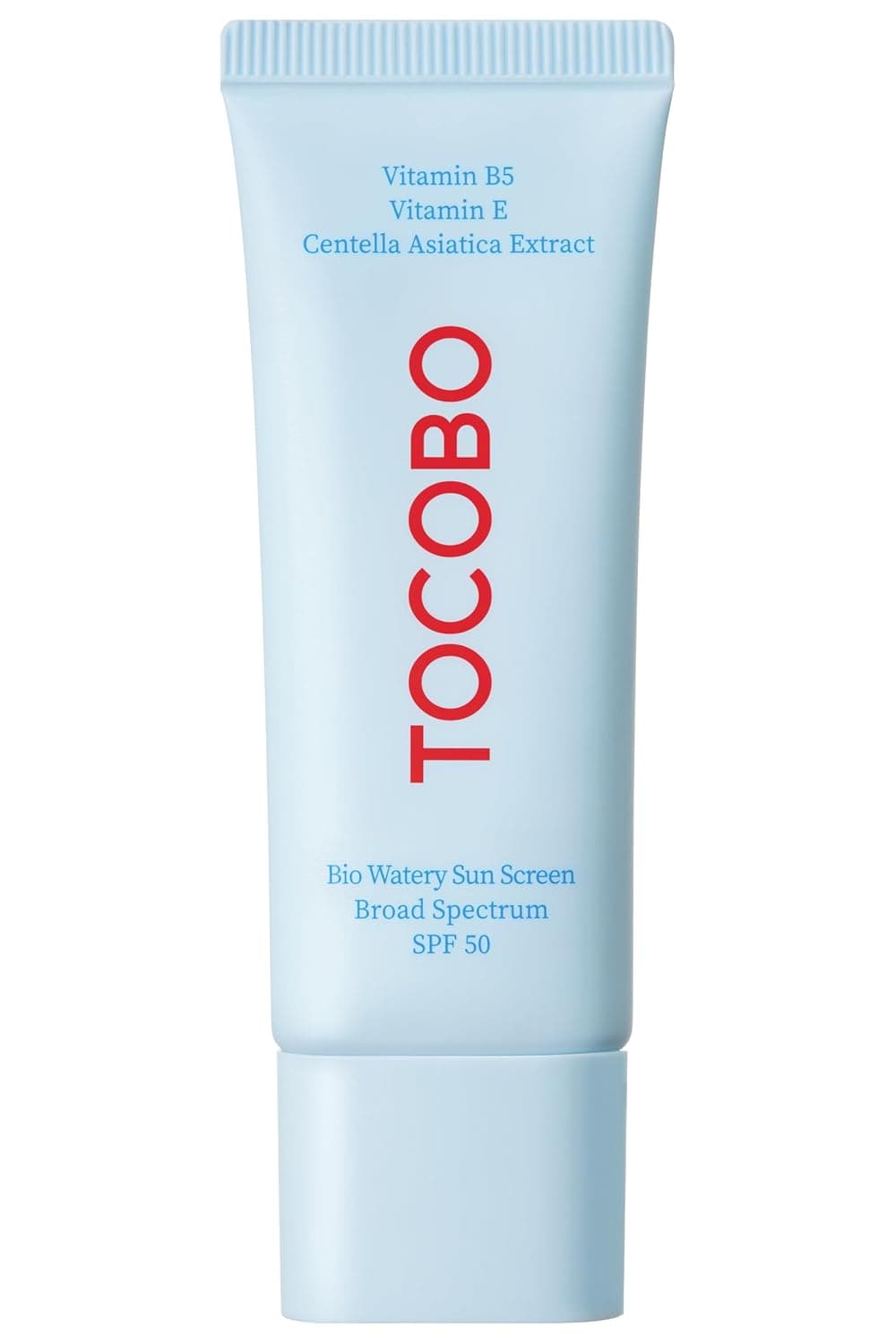 TOCOBO Bio Watery Sunscreen SPF 50 Broad Spectrum Korean Facial Sun Cream, Hyaluronic Acid, Lightweight Daily Face Sunblock,Vegan, Korean Skincare 1.35 fl oz