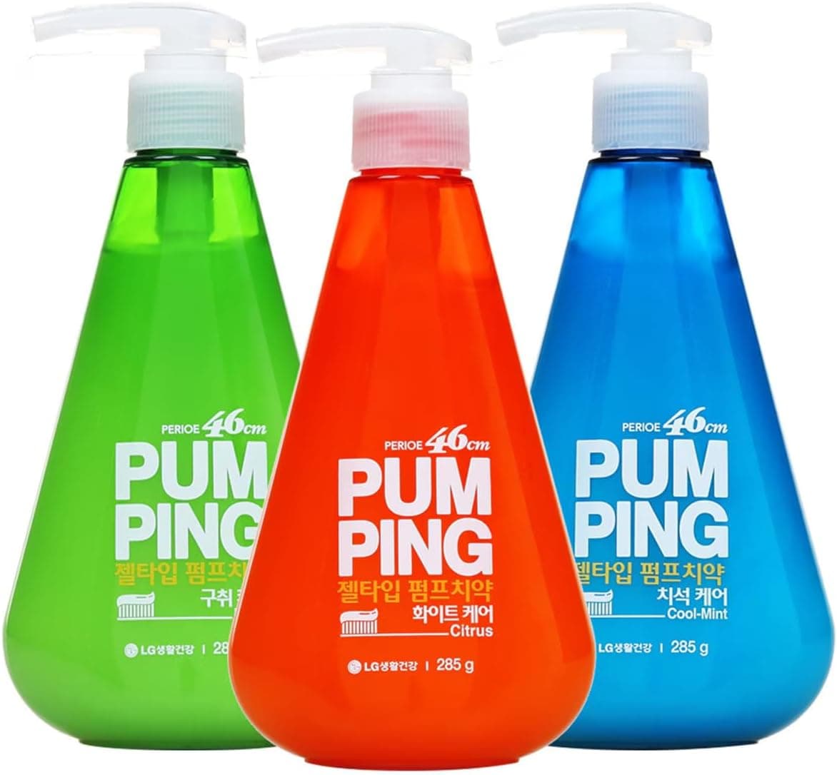 PERIOE Pumping Gel Type Toothpaste (variety pack)