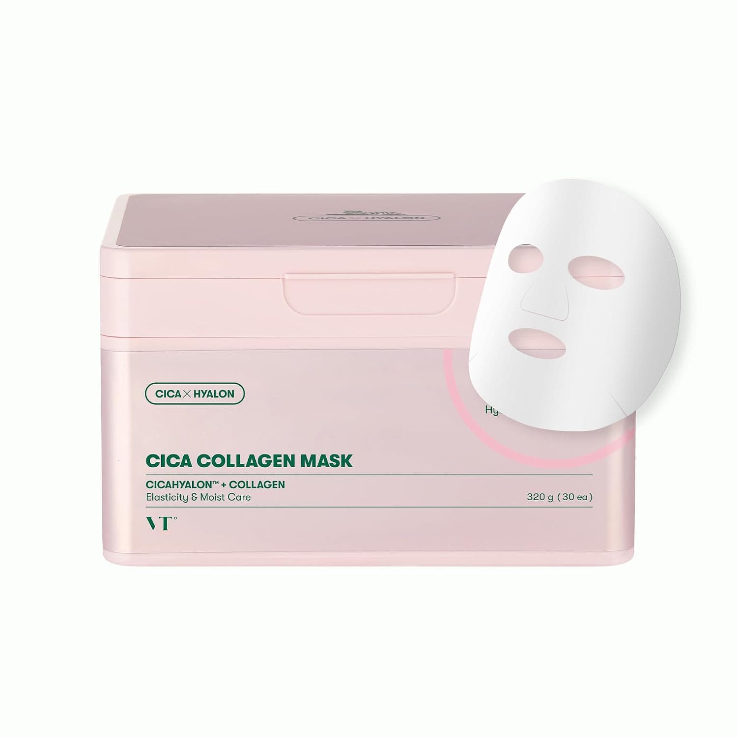 VT COSMETICS CICA Collagen Daily Mask, 30 Sheet Masks