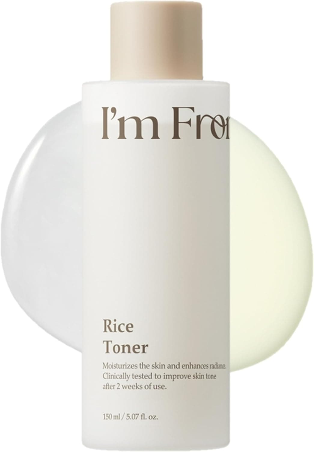I'm From Rice Toner, Korea Glow Milky Rice Toner, niacinamide, Glass&Dewy, Hydration, Calming, All Skin Types, Korean Skin Care 5.07fl.oz